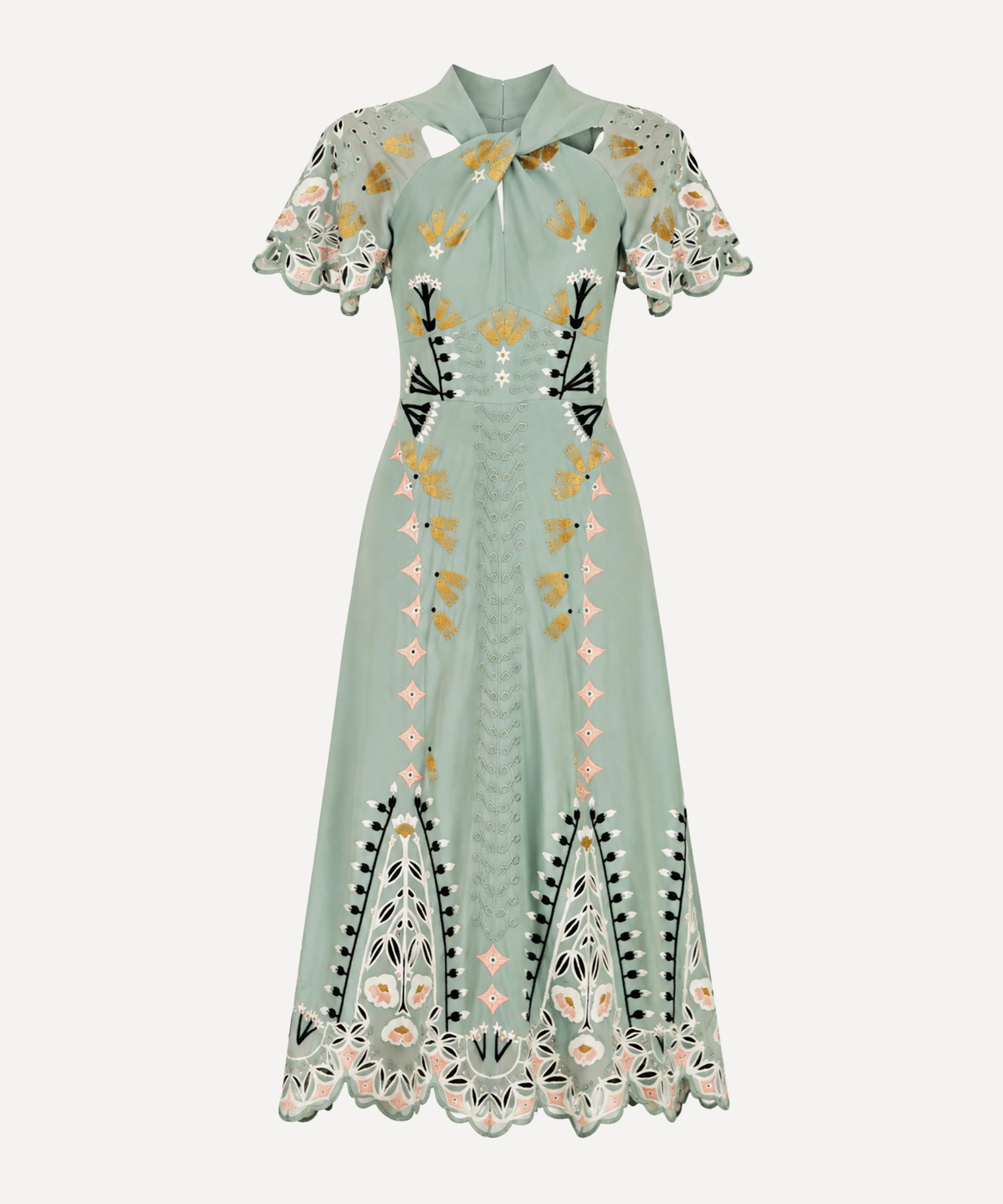 Temperley London - Rosalba Jade Green Dress image number 0