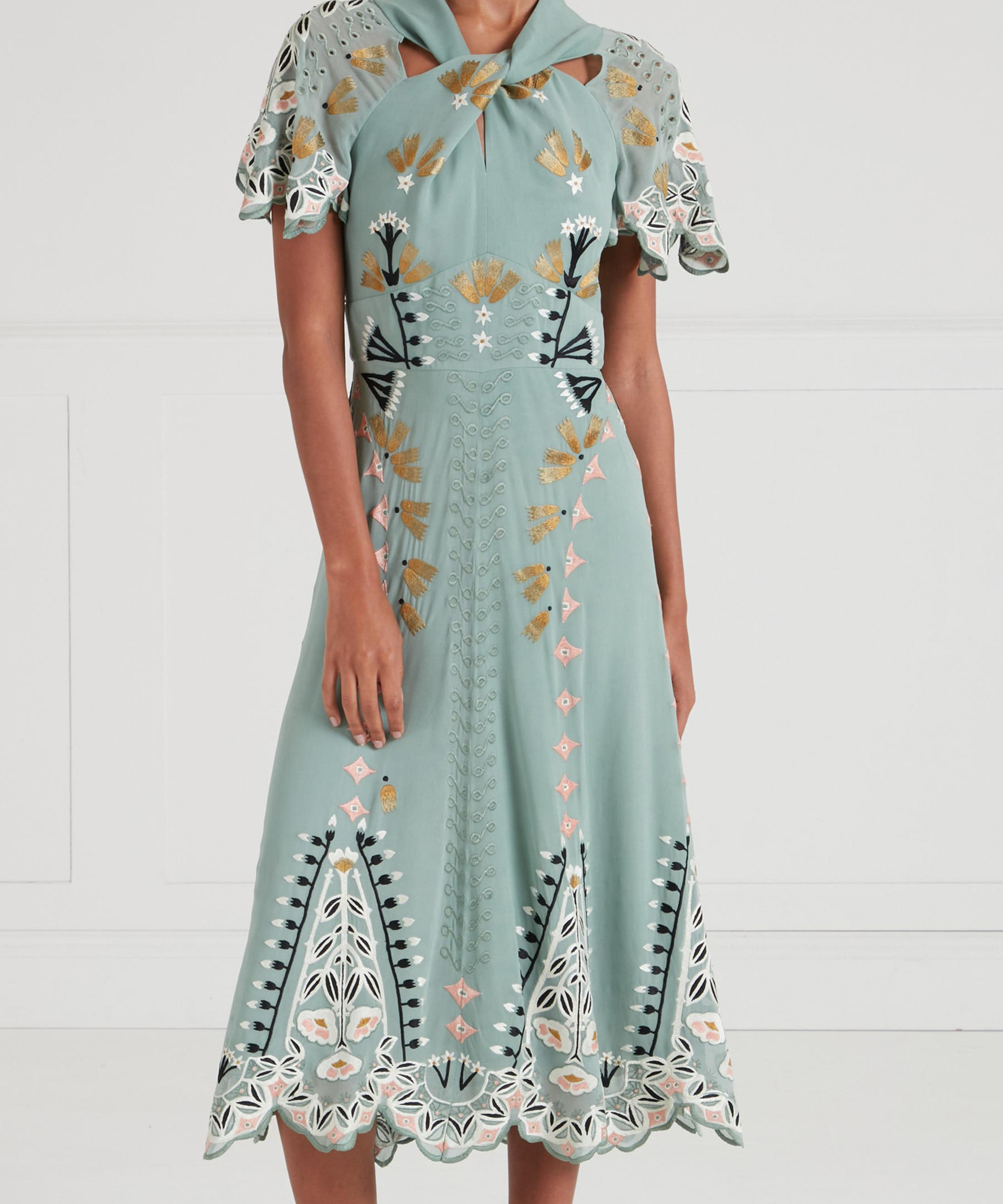 Temperley London - Rosalba Jade Green Dress image number 1