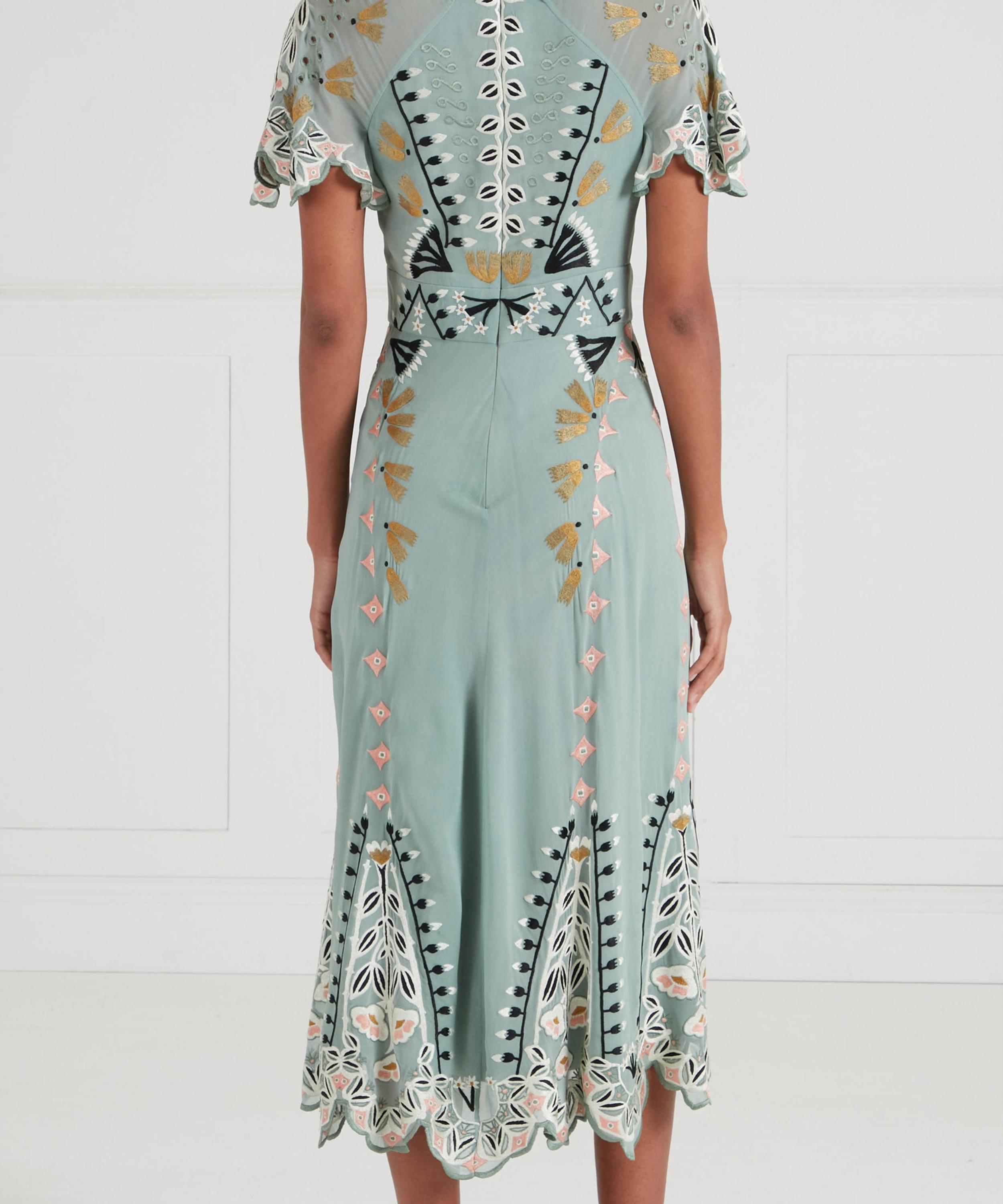 Temperley London - Rosalba Jade Green Dress image number 2