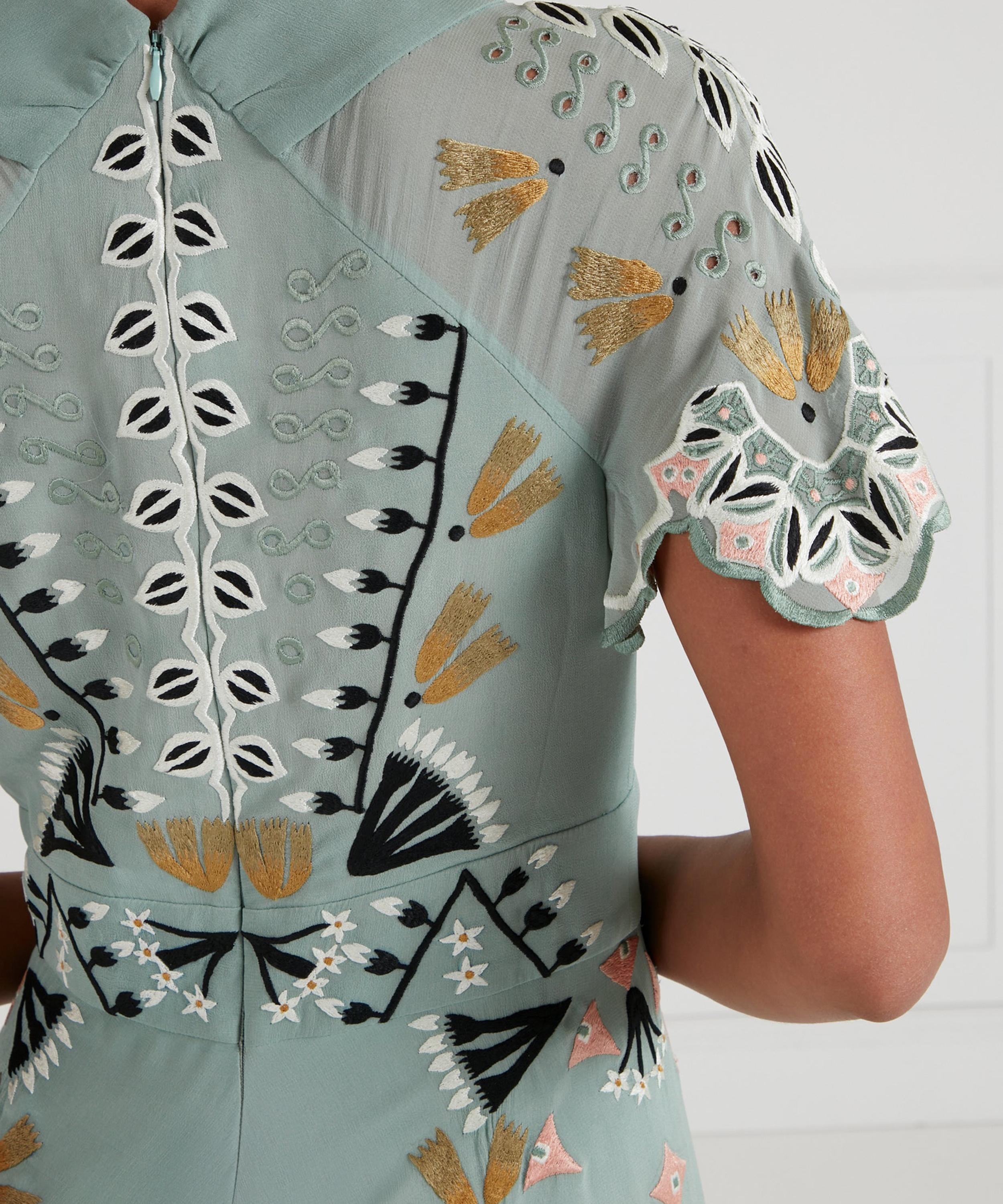 Temperley London - Rosalba Jade Green Dress image number 3