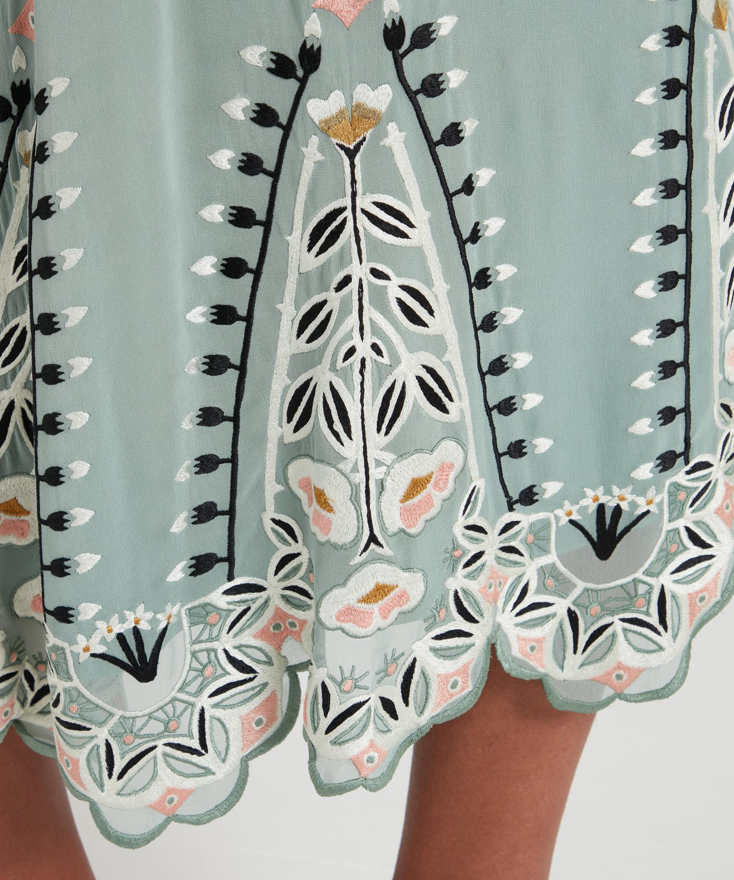 Temperley London - Rosalba Jade Green Dress image number 6
