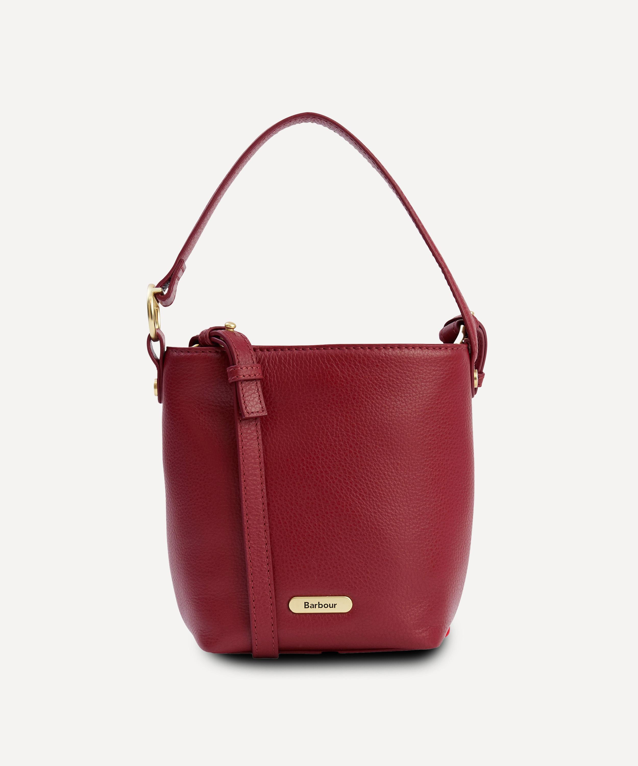 Barbour - Cedar Mini Leather Bucket Bag image number 0