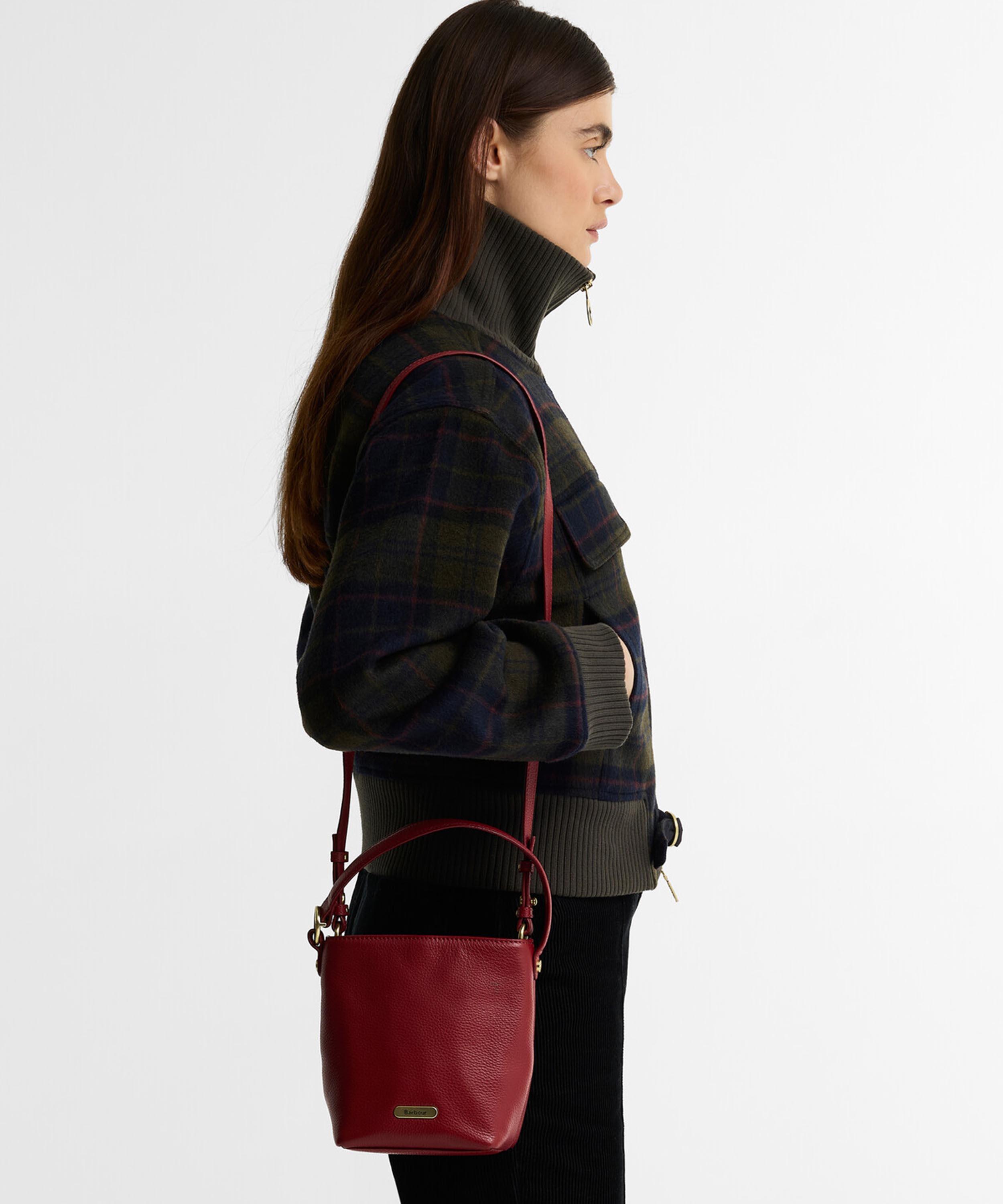 Barbour - Cedar Mini Leather Bucket Bag image number 1