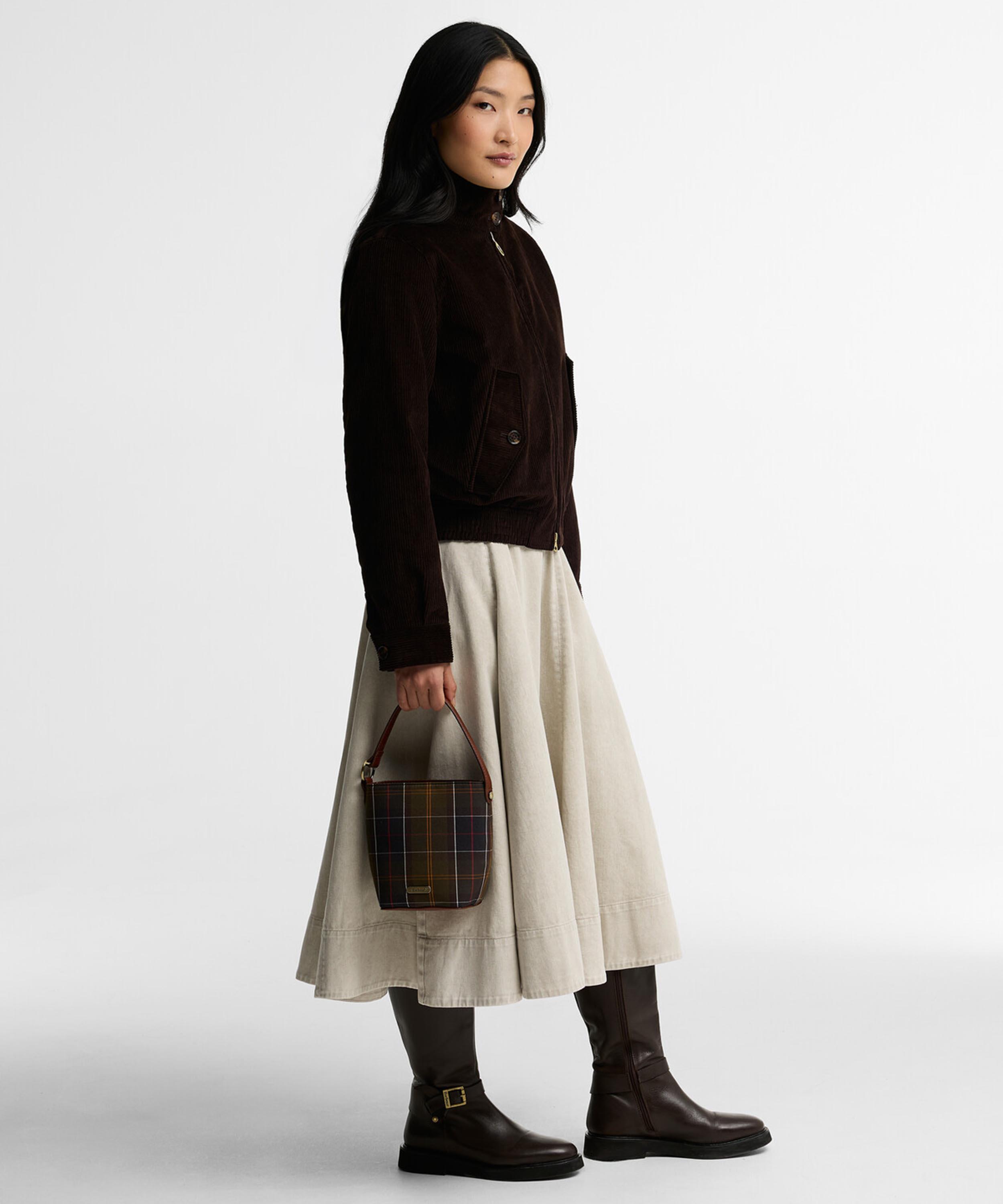 Barbour Cedar Mini Tartan Bucket Bag | Liberty