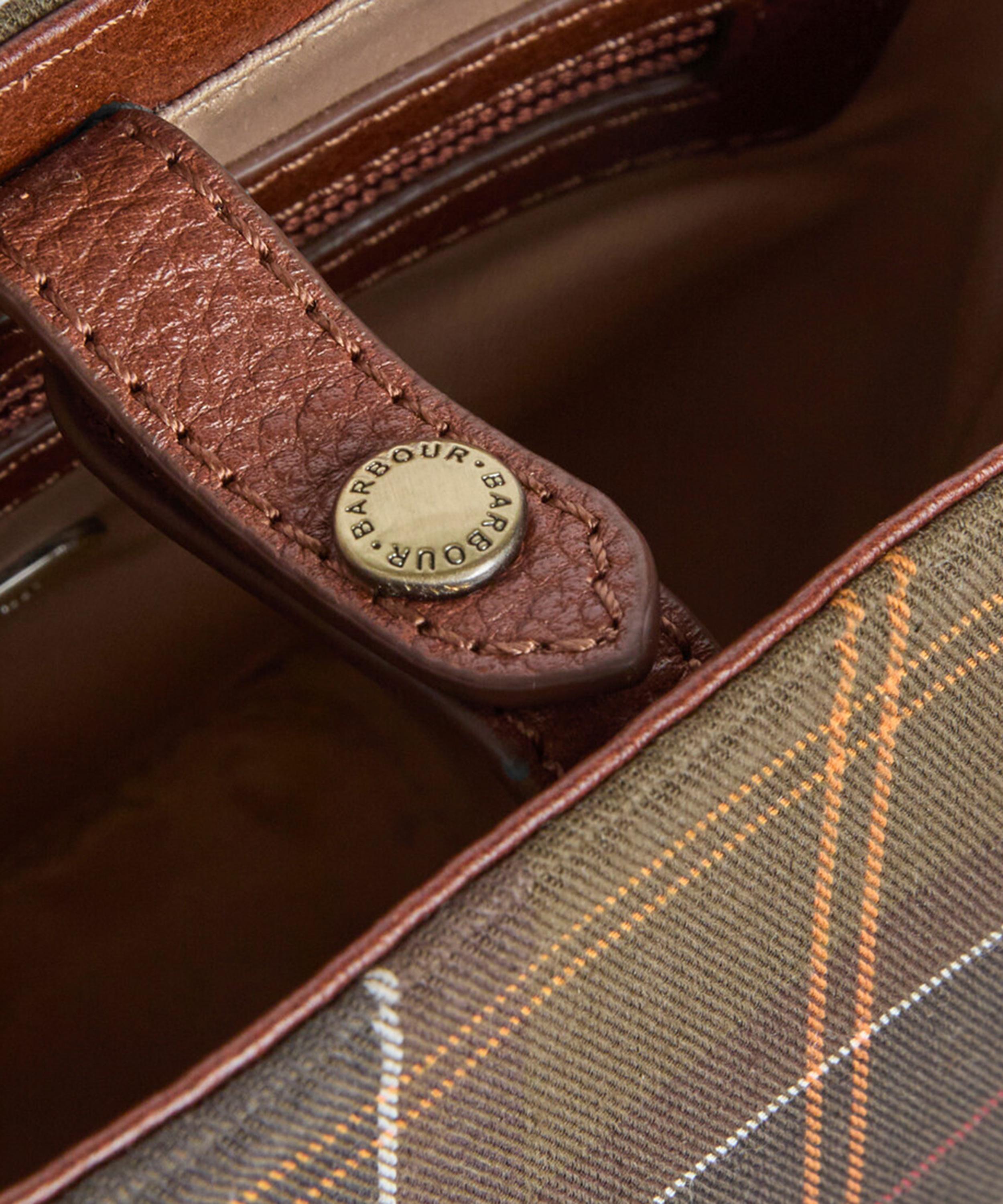 Barbour Cedar Mini Tartan Bucket Bag | Liberty
