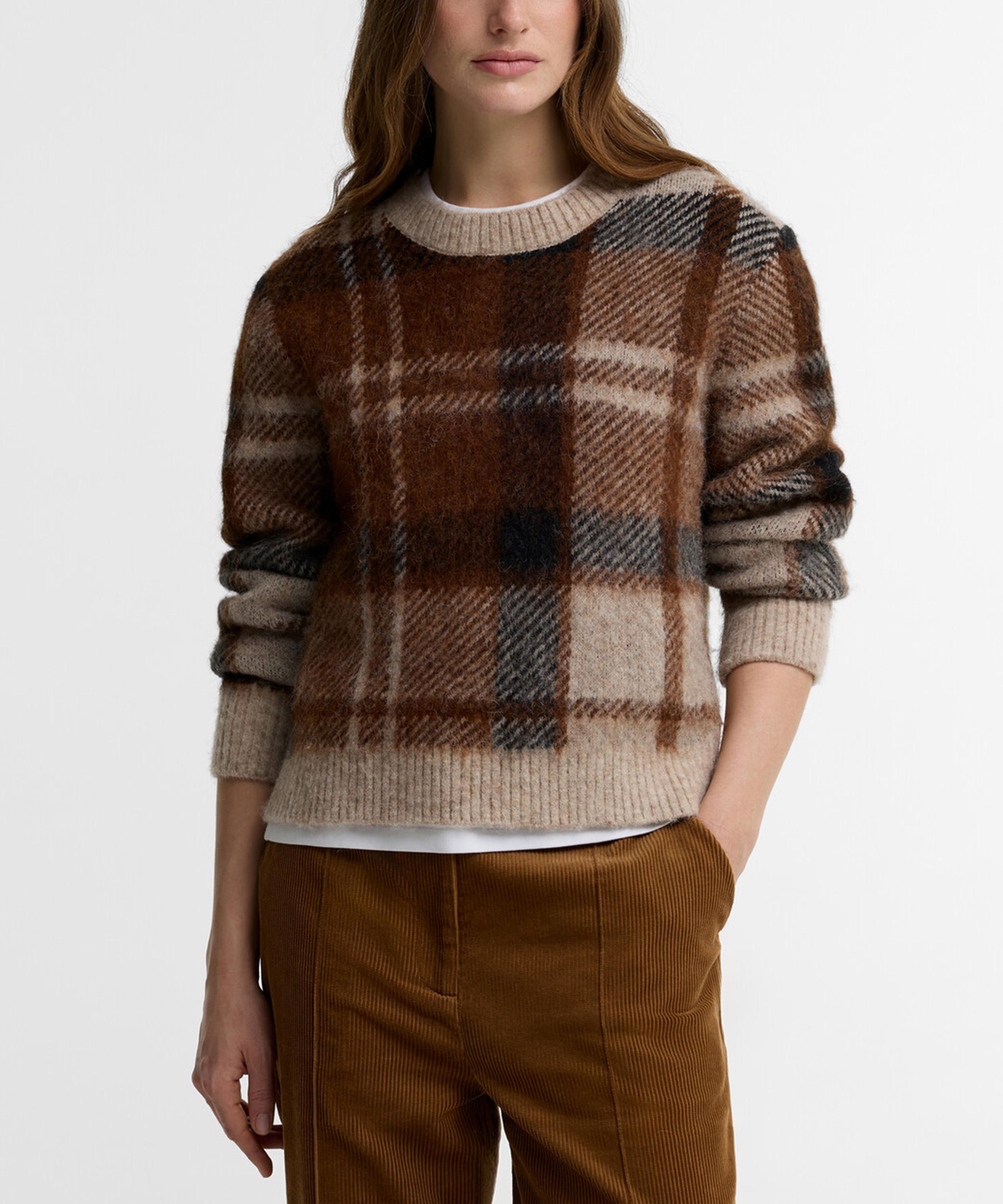 Barbour - Glendyn Tartan Crew-Neck Jumper image number 1