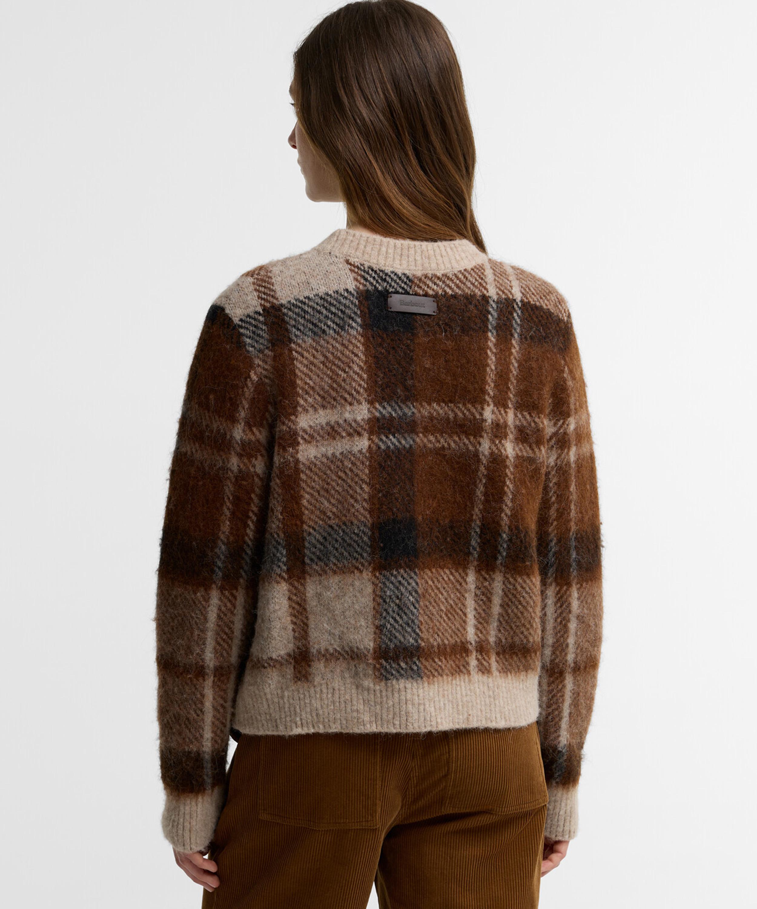 Barbour - Glendyn Tartan Crew-Neck Jumper image number 2