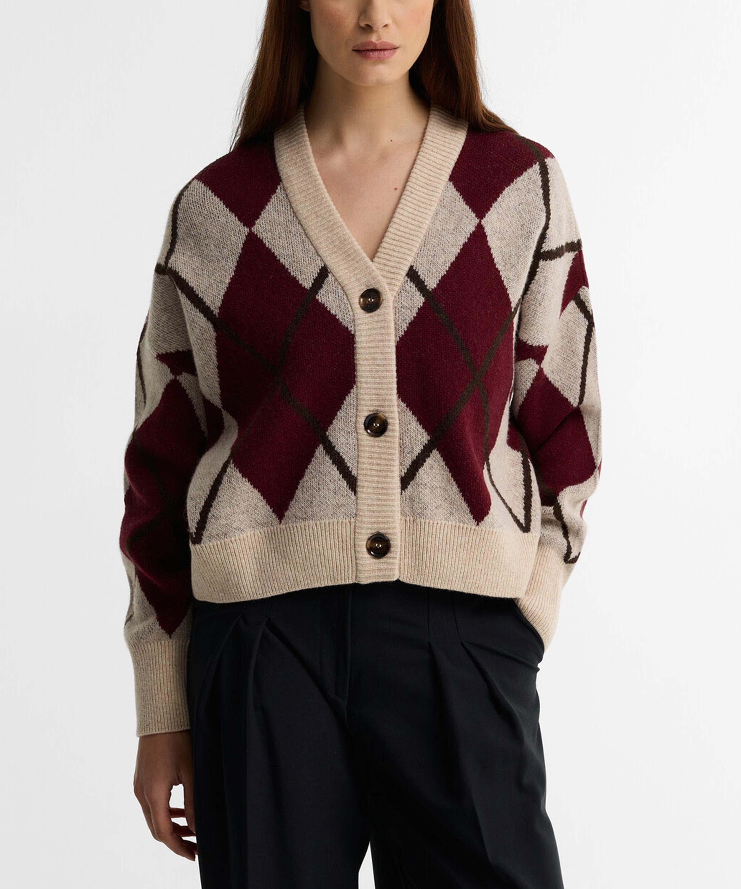 Barbour - Harleigh Argyle Wool-Blend Cardigan image number 1