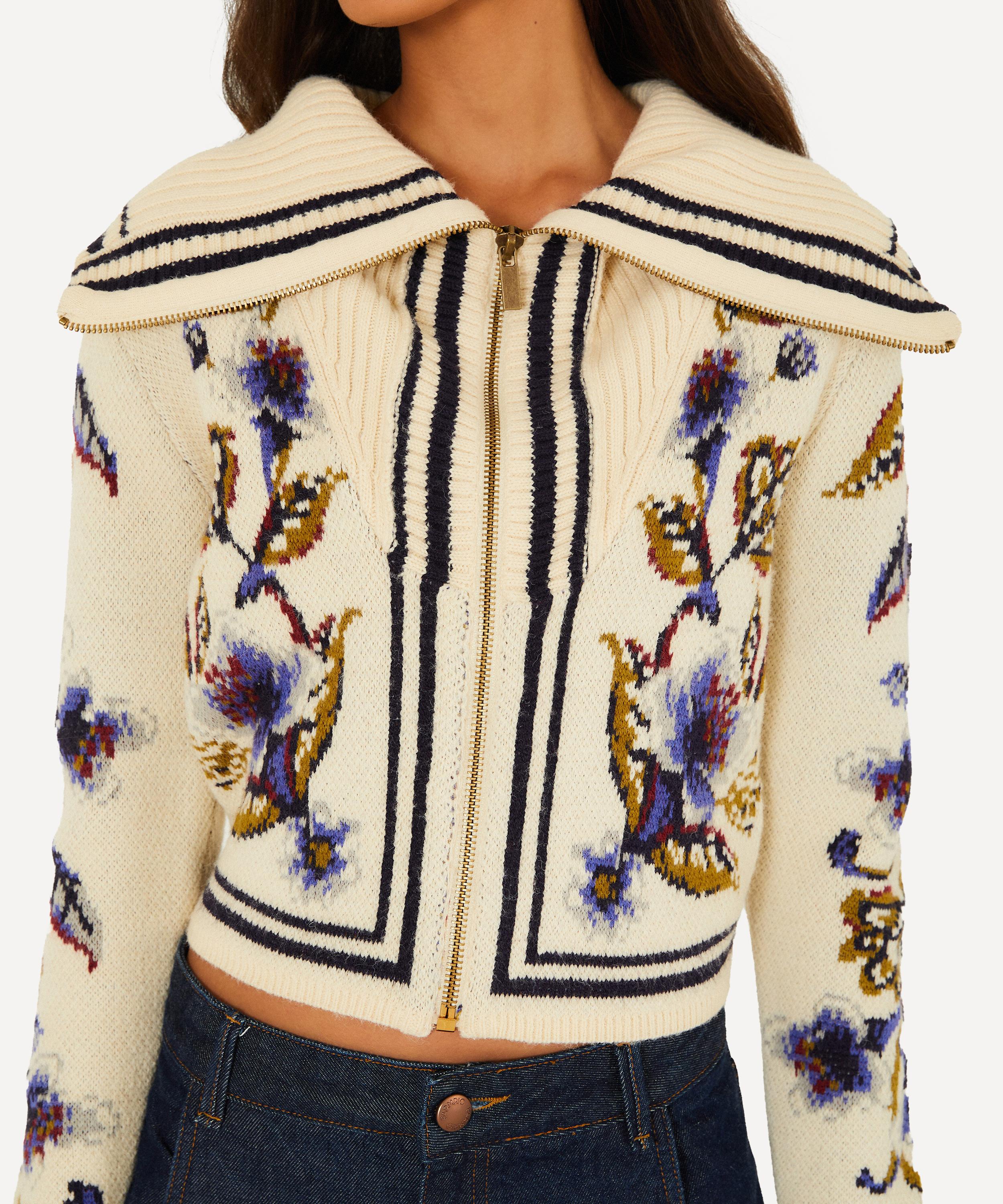 FARM Rio - Off-White Golden Nature Knit Cardigan
