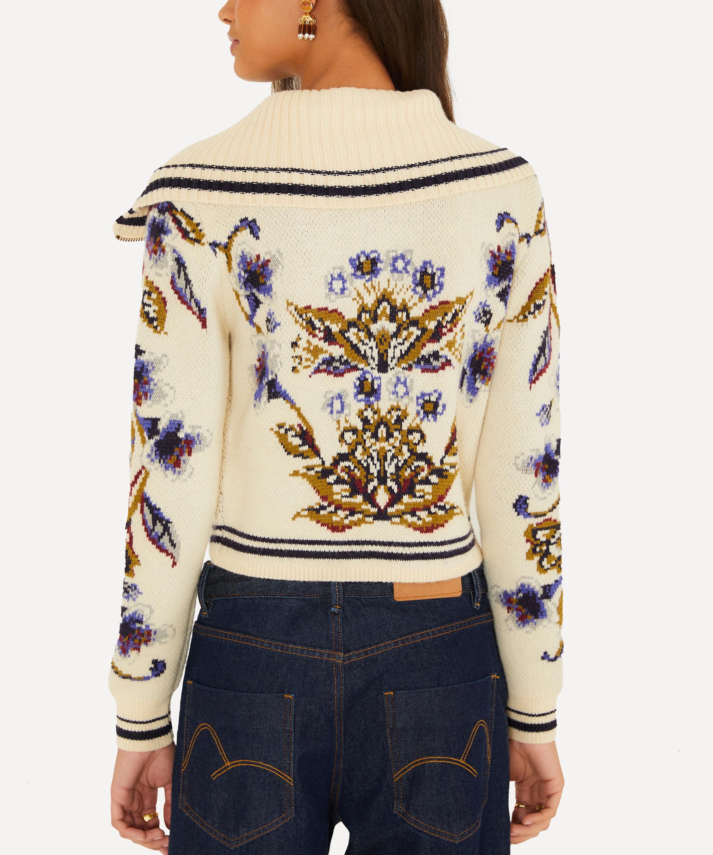 FARM Rio - Off-White Golden Nature Knit Cardigan image number 2