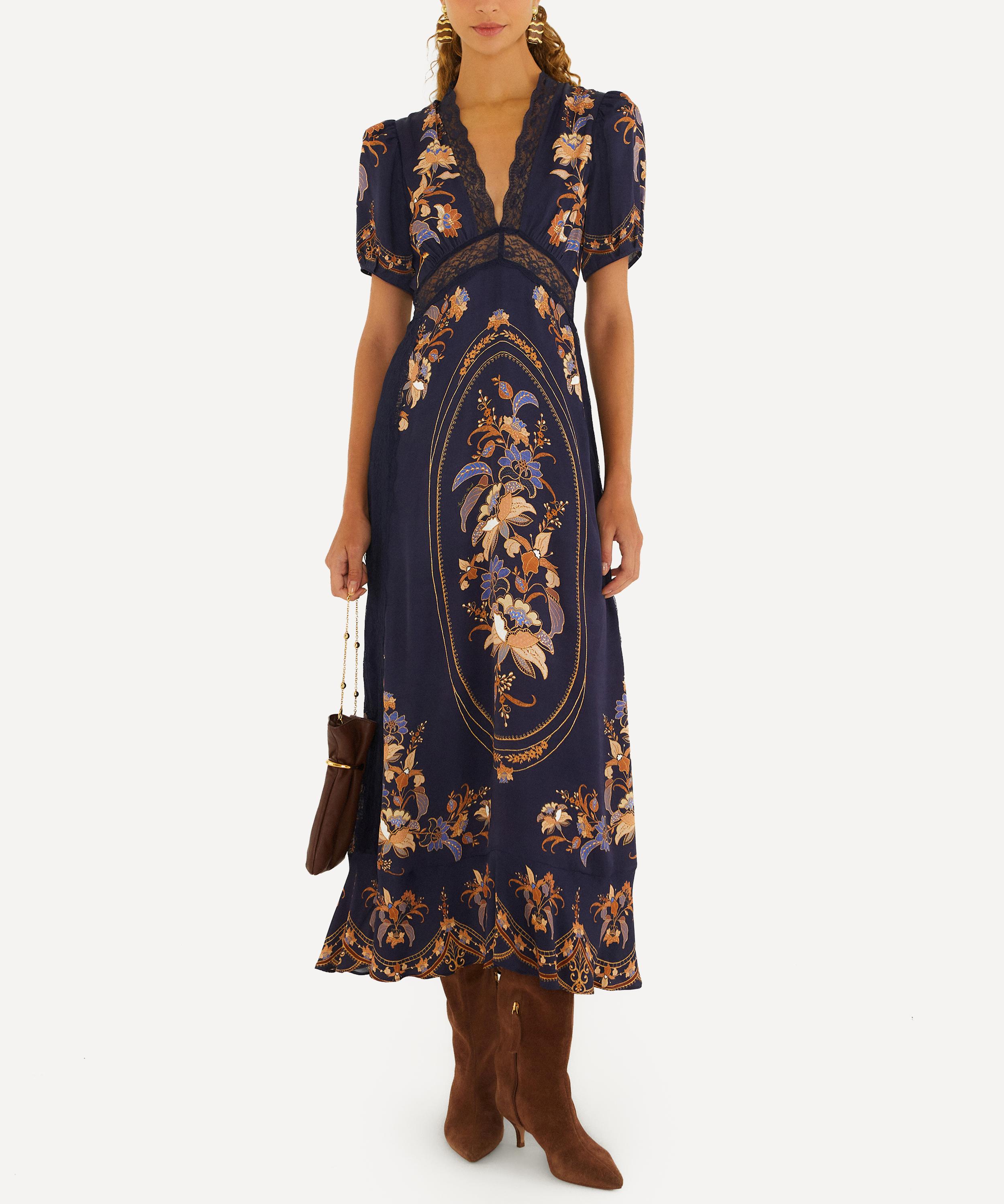 FARM Rio - Navy Lara Maxi Dress image number 0