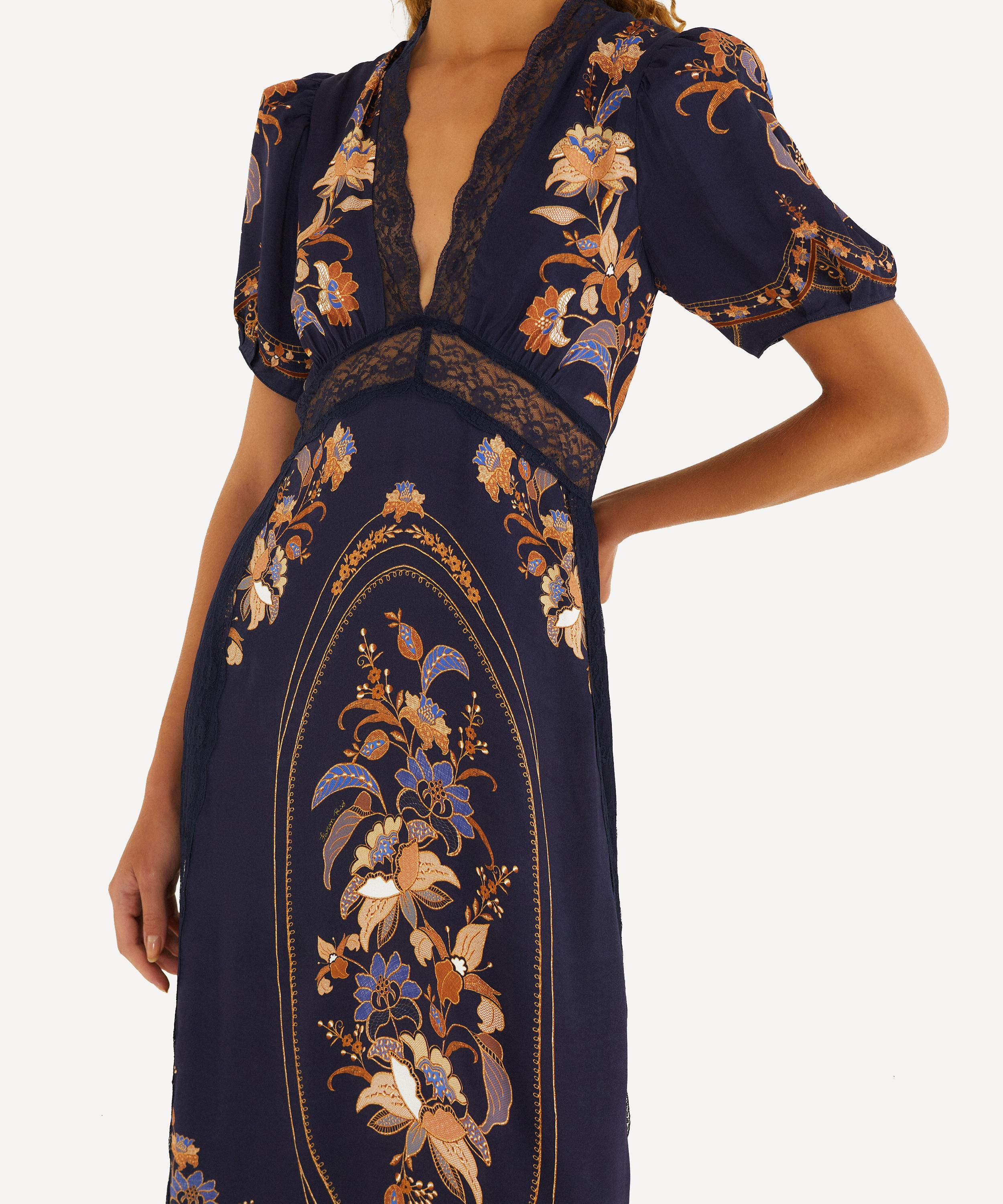 FARM Rio - Navy Lara Maxi Dress image number 1