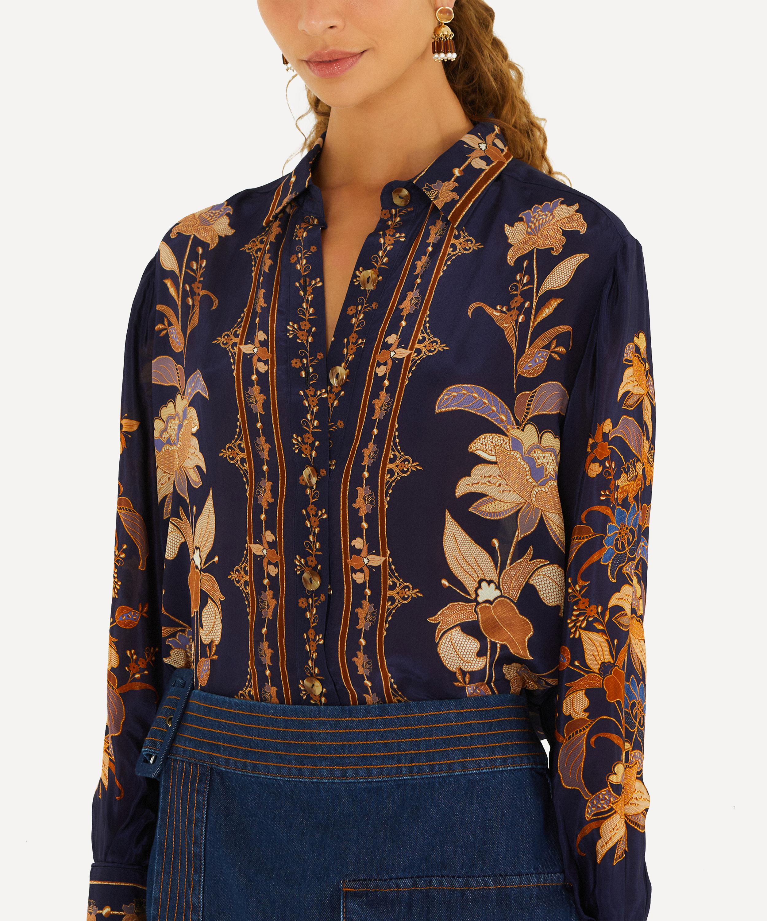FARM Rio - Navy Lara Pajama Shirt image number 0