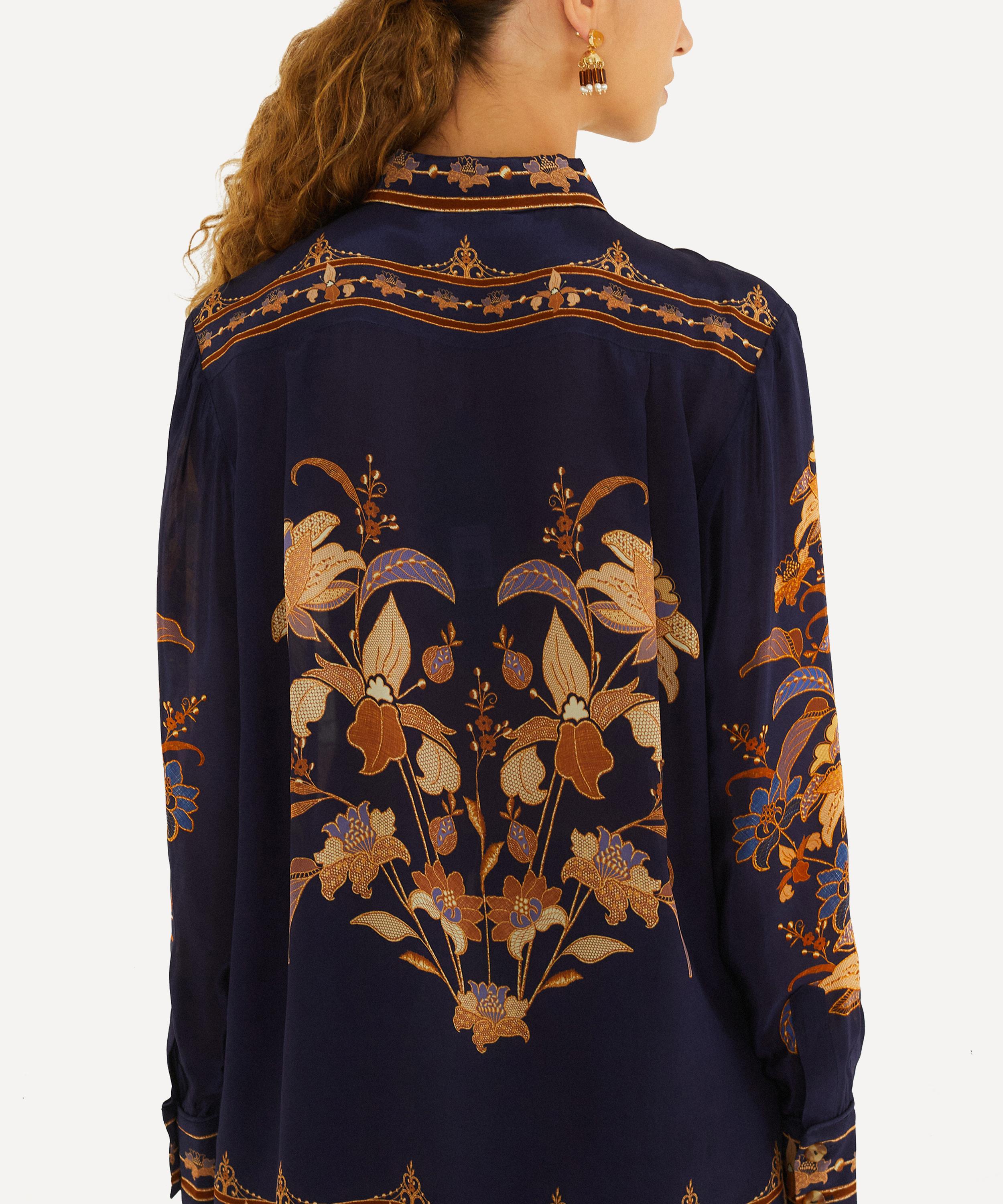 FARM Rio - Navy Lara Pajama Shirt image number 2