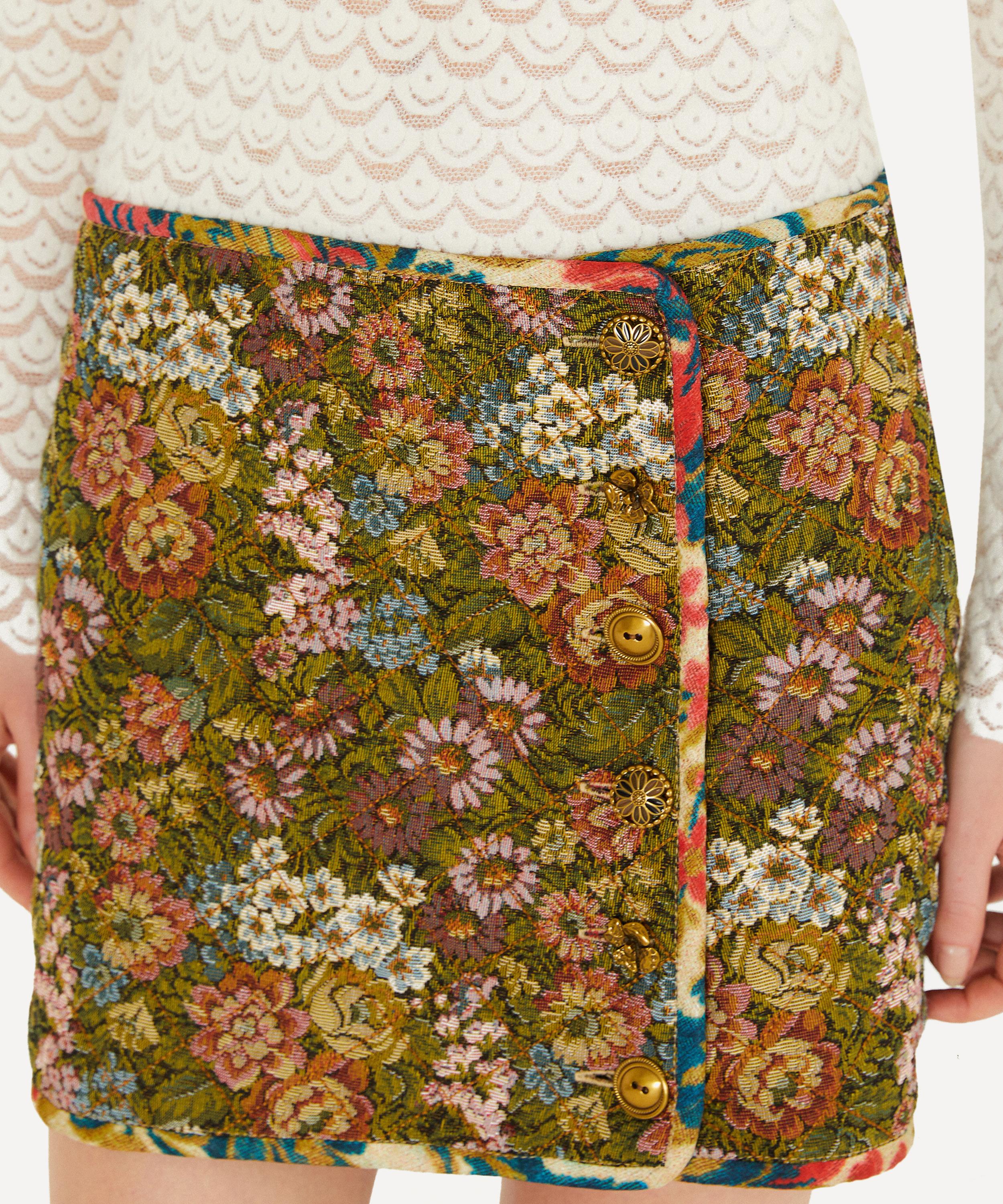 FARM Rio - Jacquard Arabesque Matelasse Mini Skirt image number 0