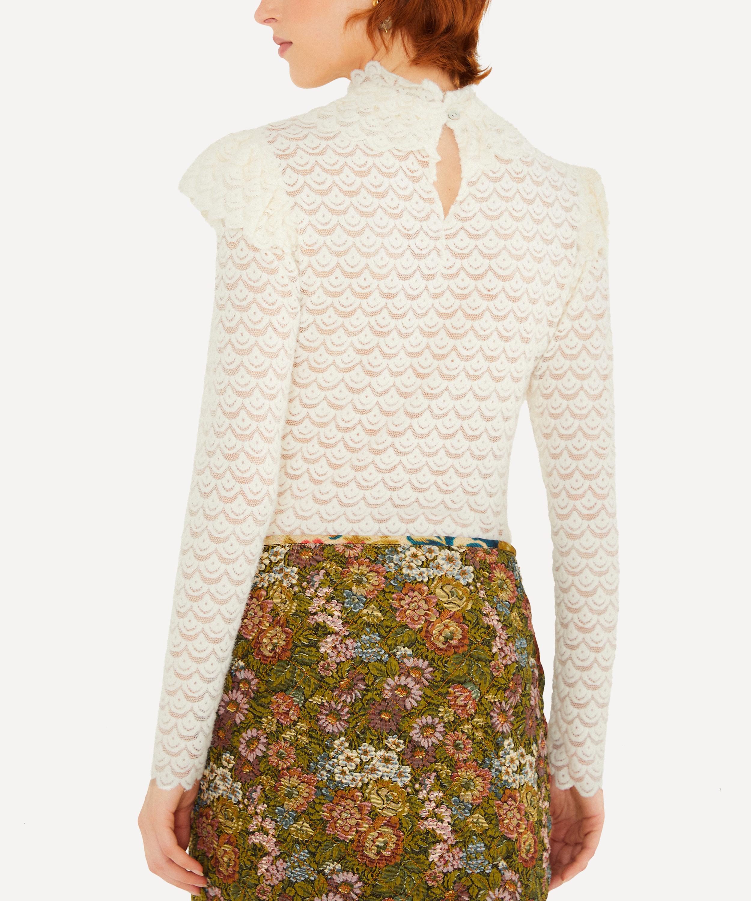FARM Rio - Jacquard Arabesque Matelasse Mini Skirt image number 2