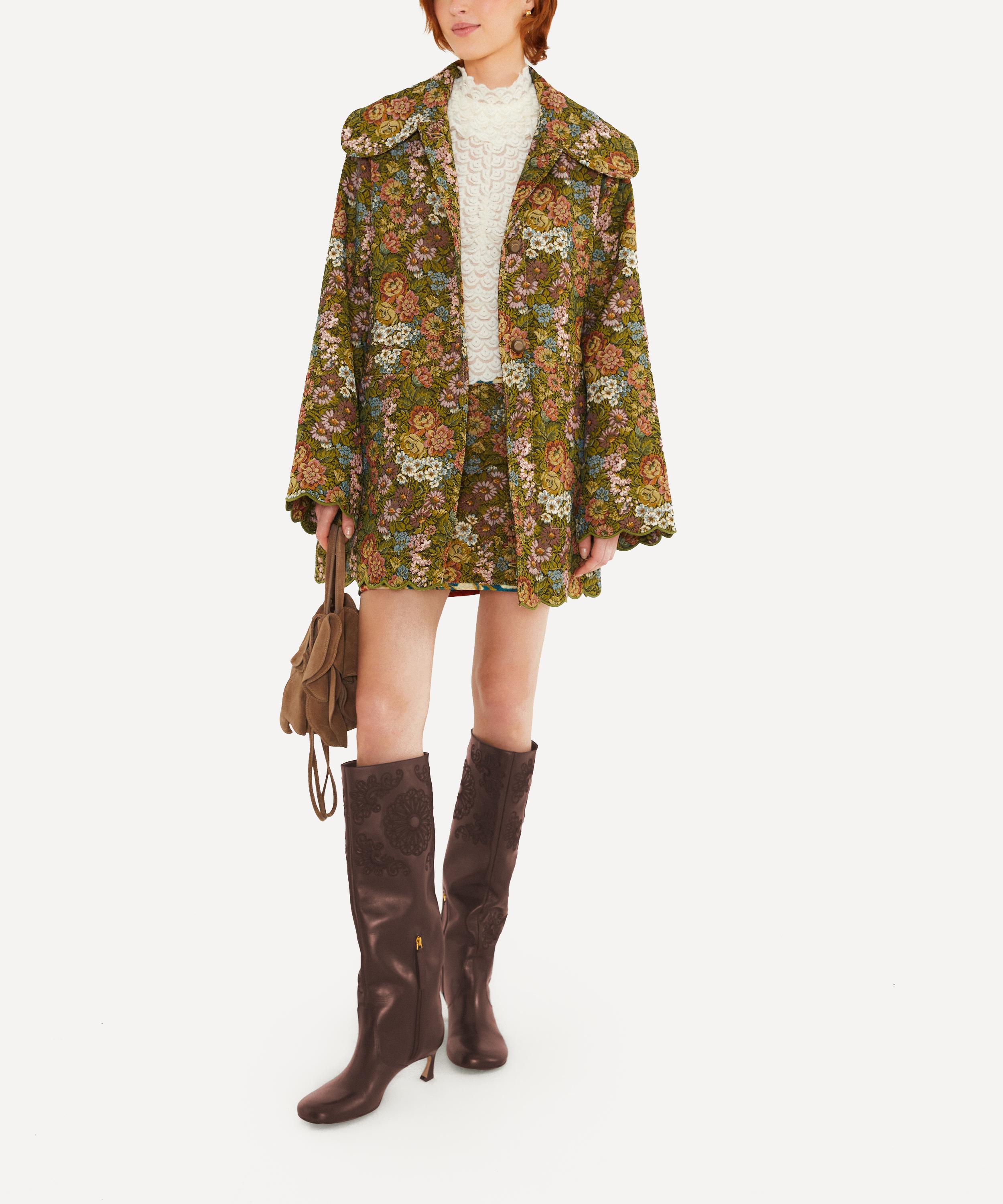 FARM Rio - Jacquard Flower Trench Coat image number 3