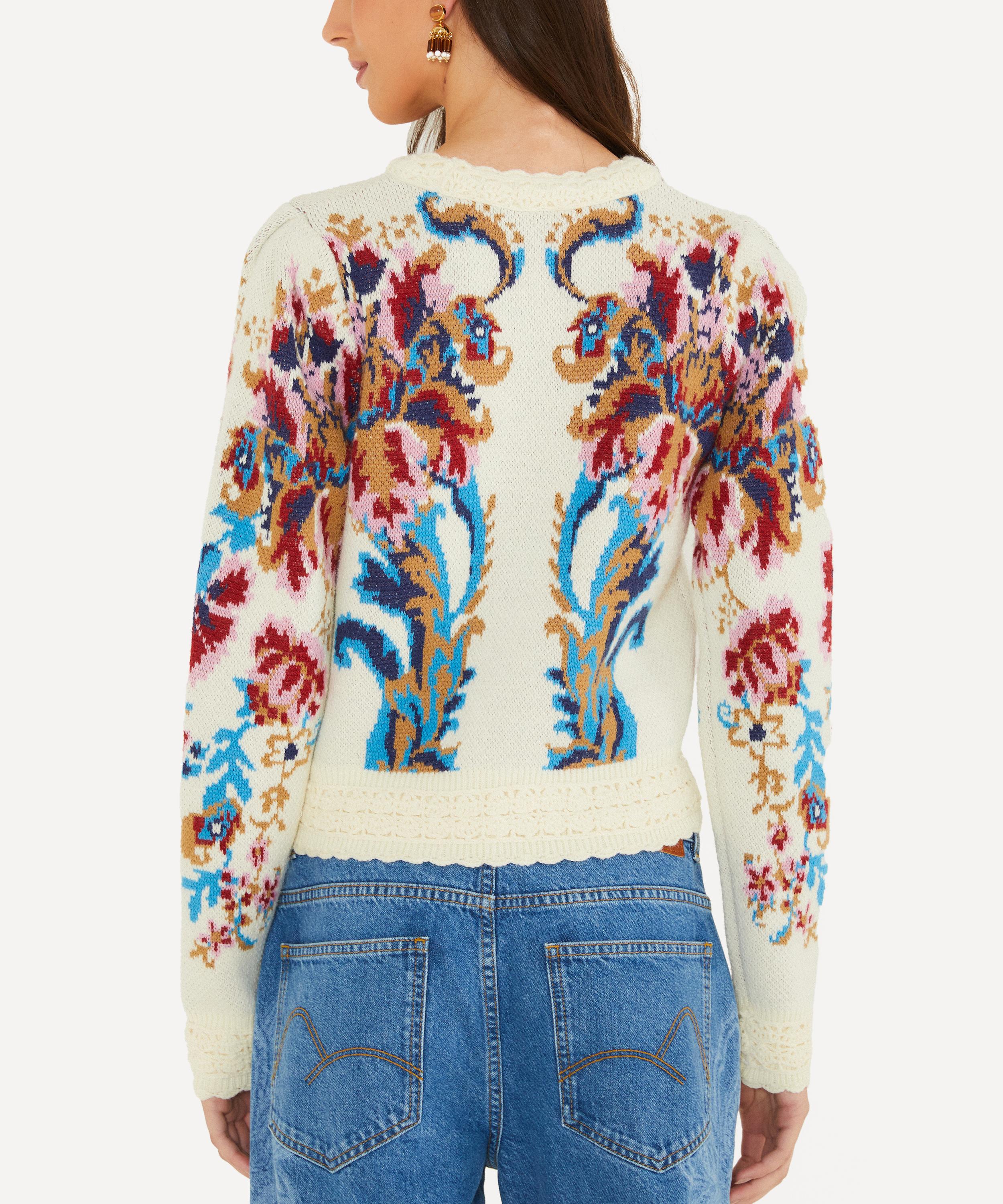 FARM Rio - Off-White Arabesque Knit Sweater image number 2
