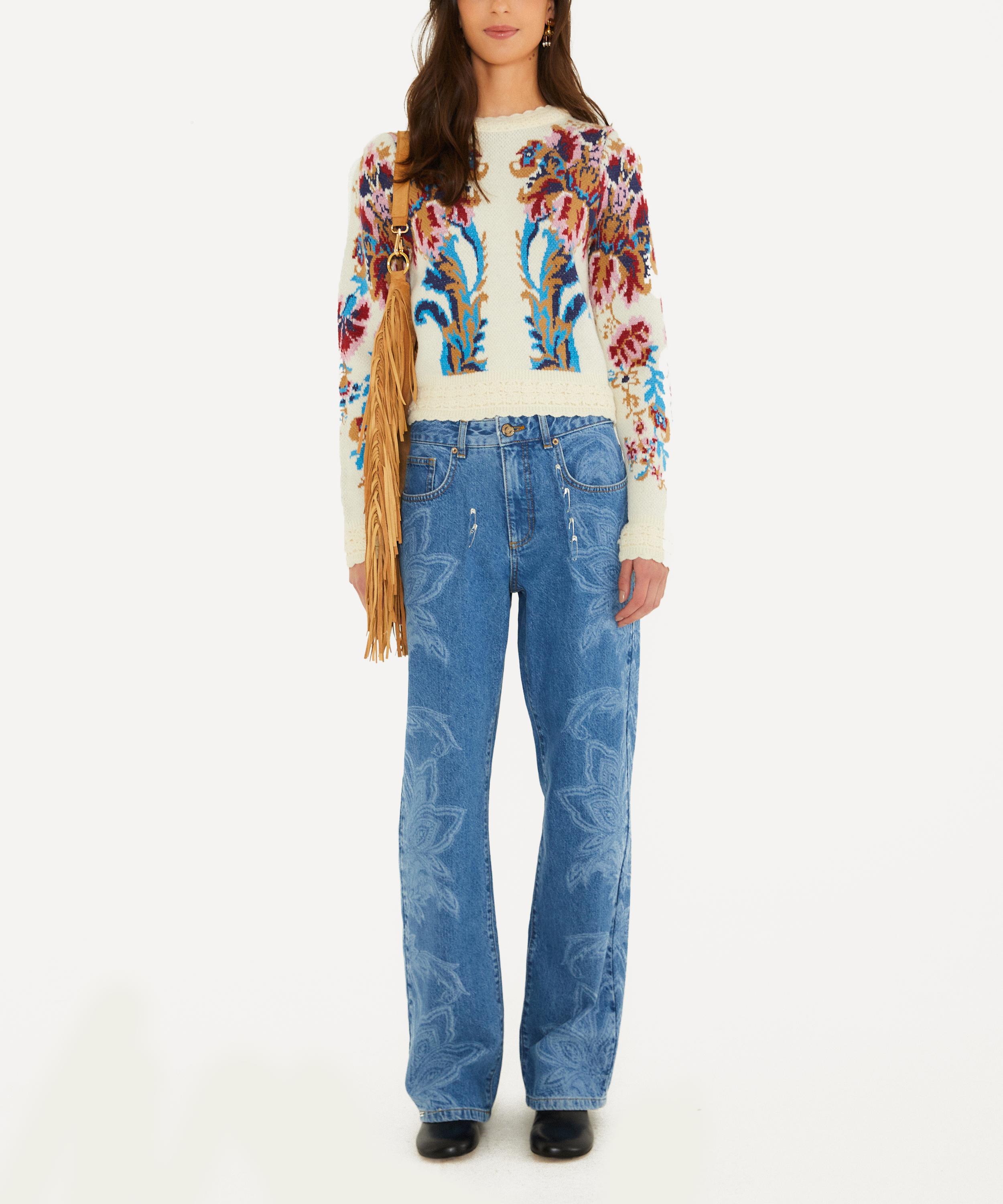 FARM Rio - Off-White Arabesque Knit Sweater image number 3