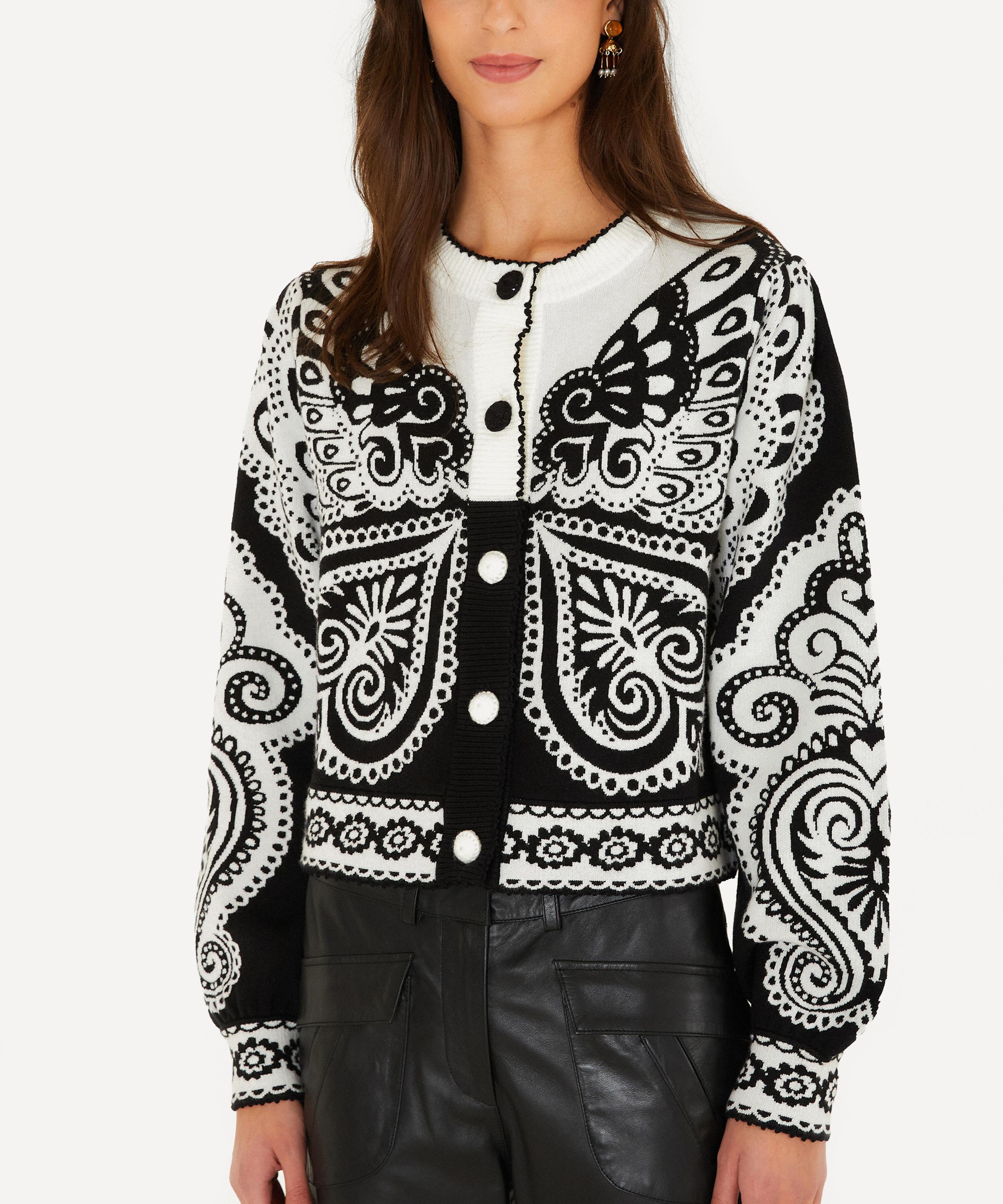FARM Rio - Butterfly Arabesque Knit Cardigan image number 0