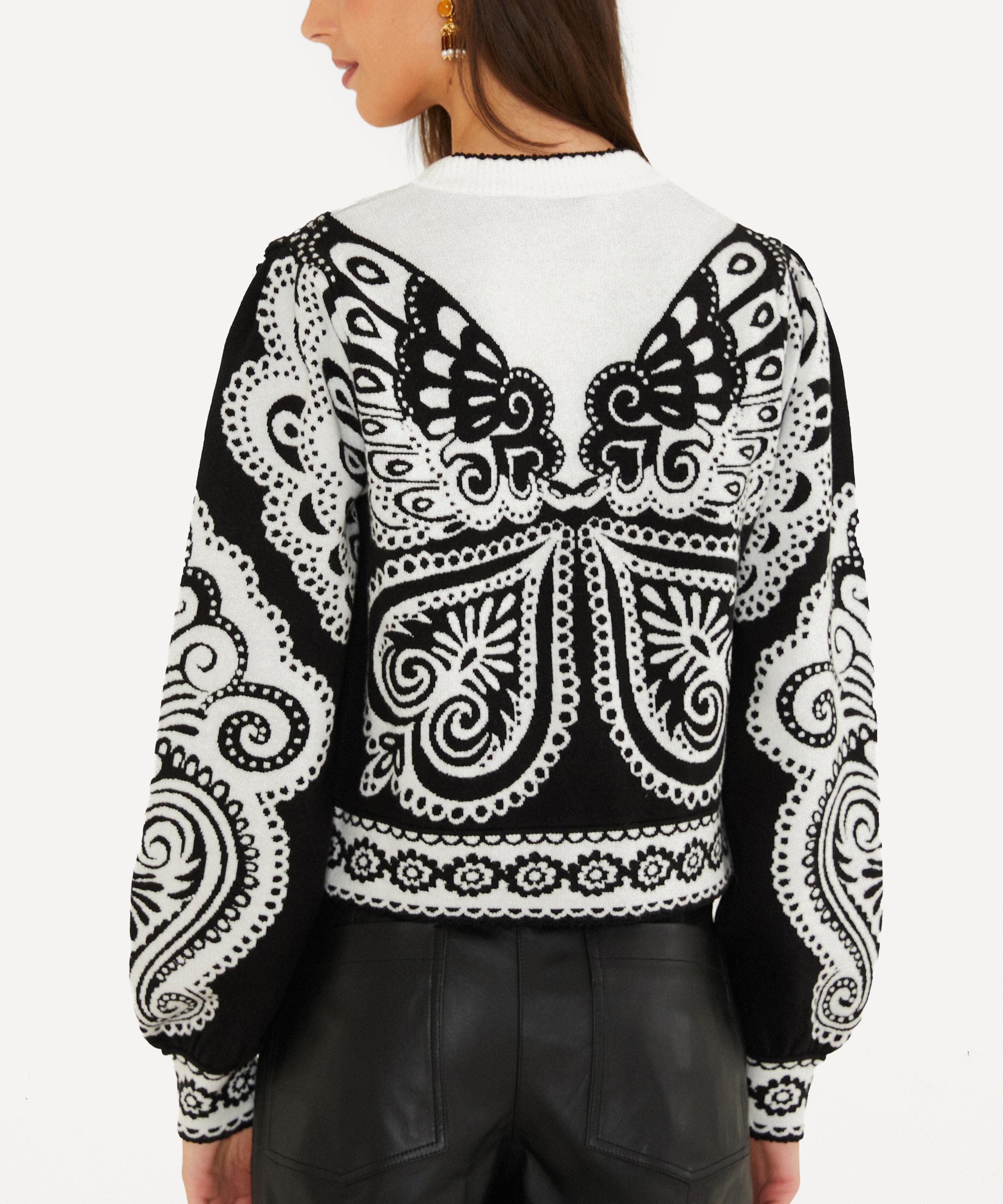 FARM Rio - Butterfly Arabesque Knit Cardigan image number 1