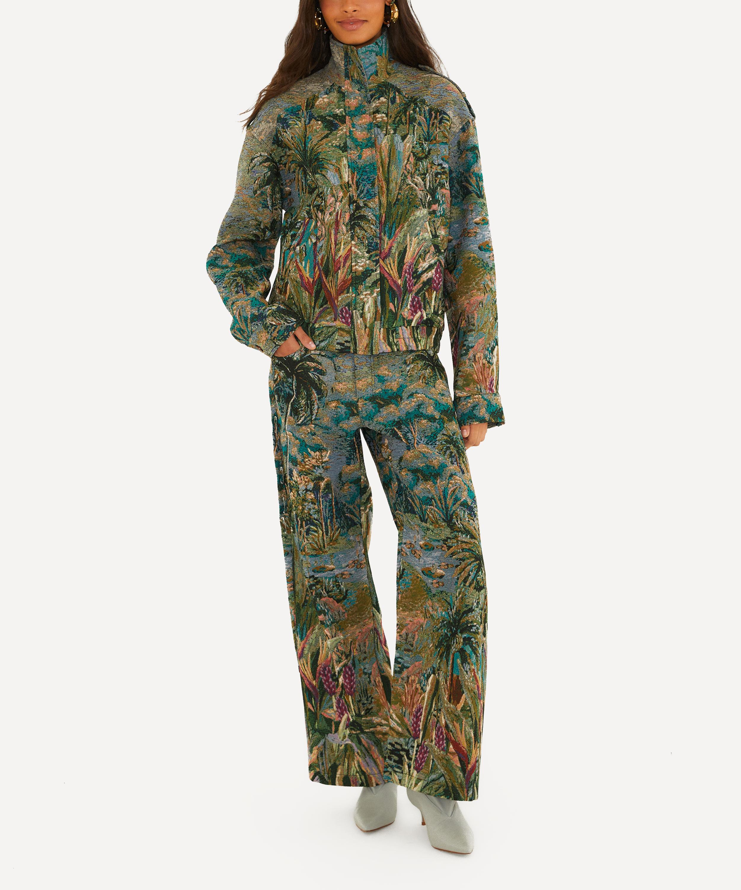 FARM Rio - Jacquard Petricor Multicolor Denim Trousers image number 2