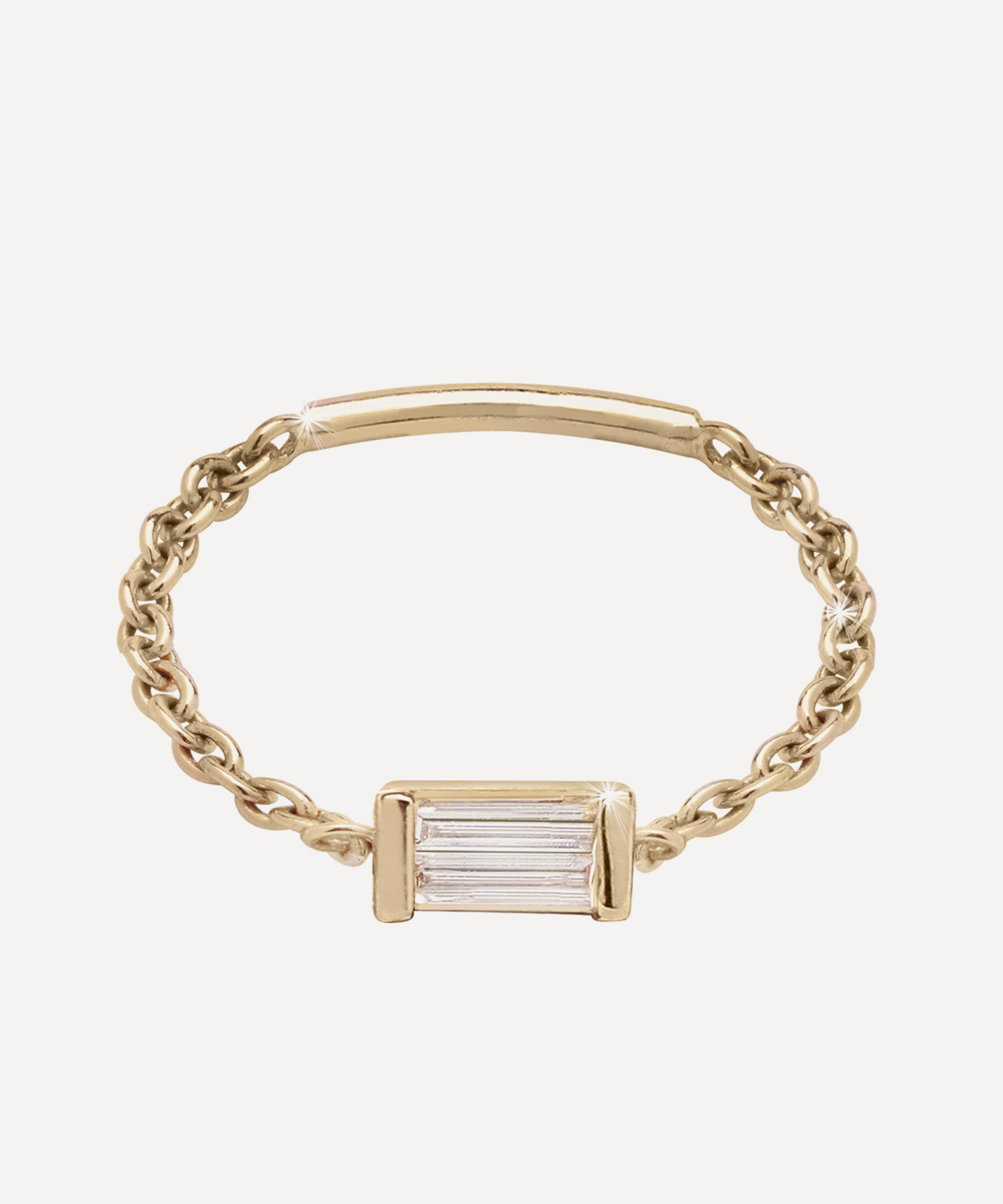 Ritique - 18ct Gold Nova Mini M&eacute;lange Diamond Pinky Ring image number 0