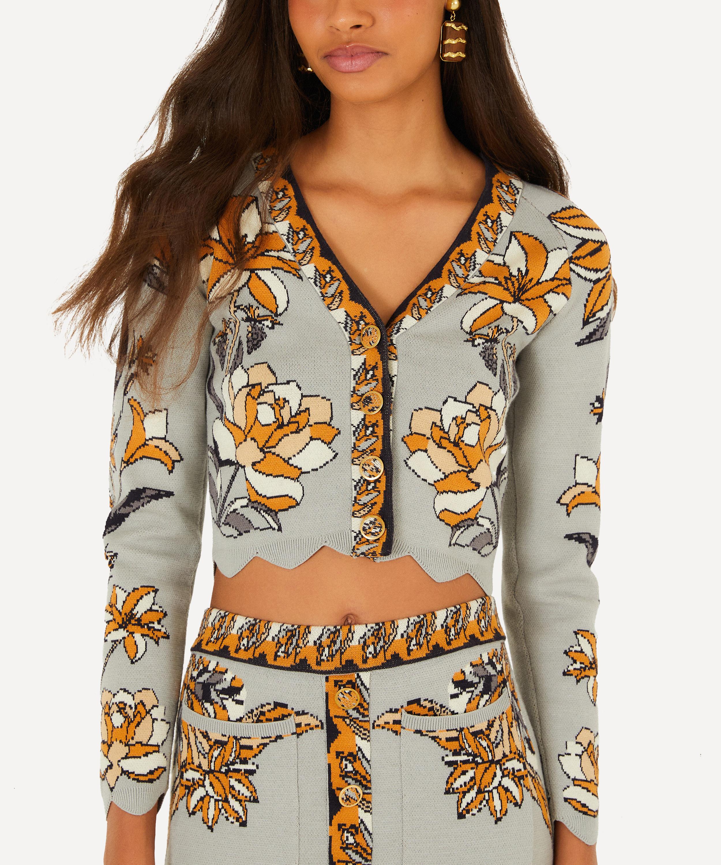 FARM Rio - Grey Stained Glass Beauty Knit Top