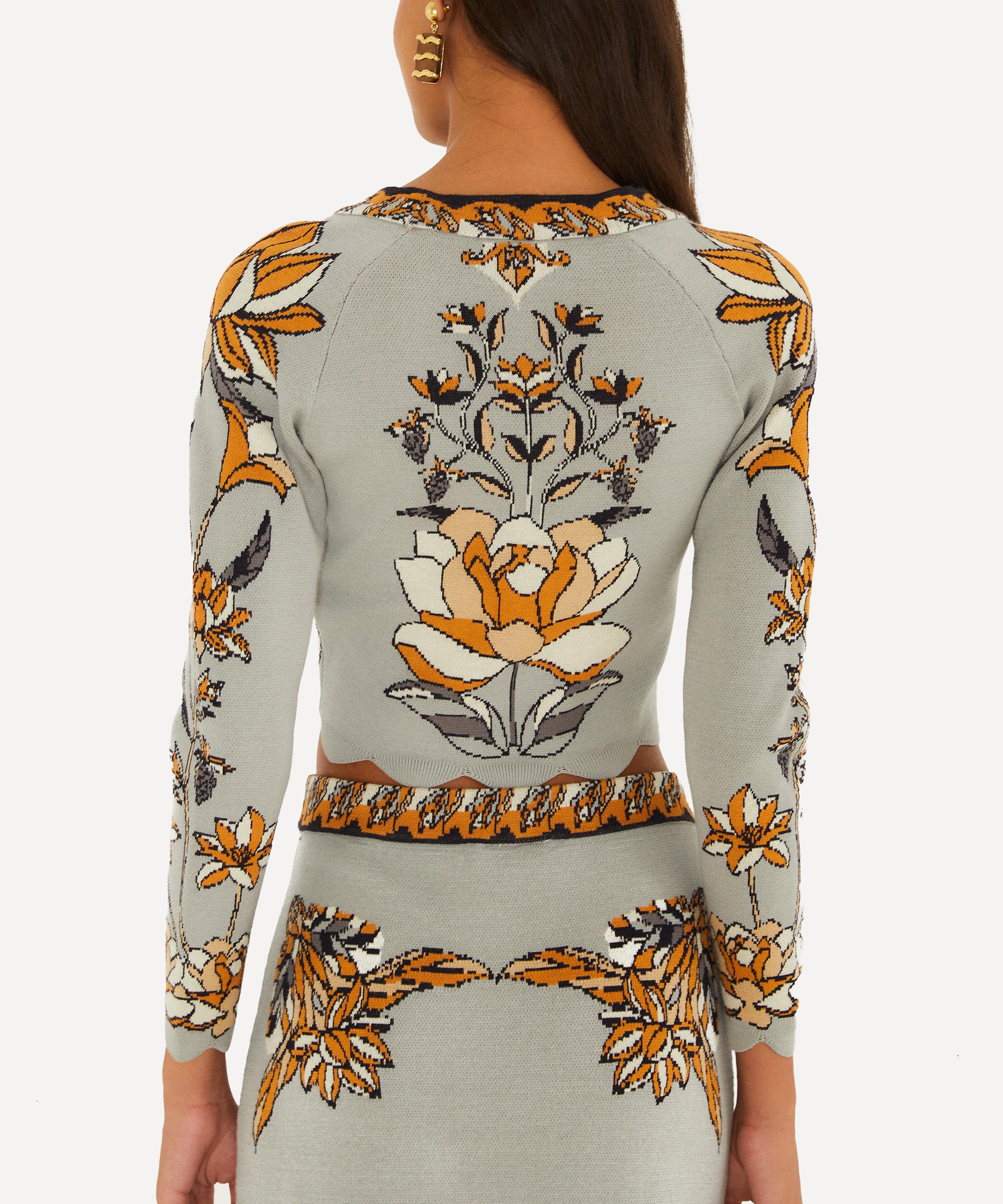 FARM Rio - Grey Stained Glass Beauty Knit Top image number 2