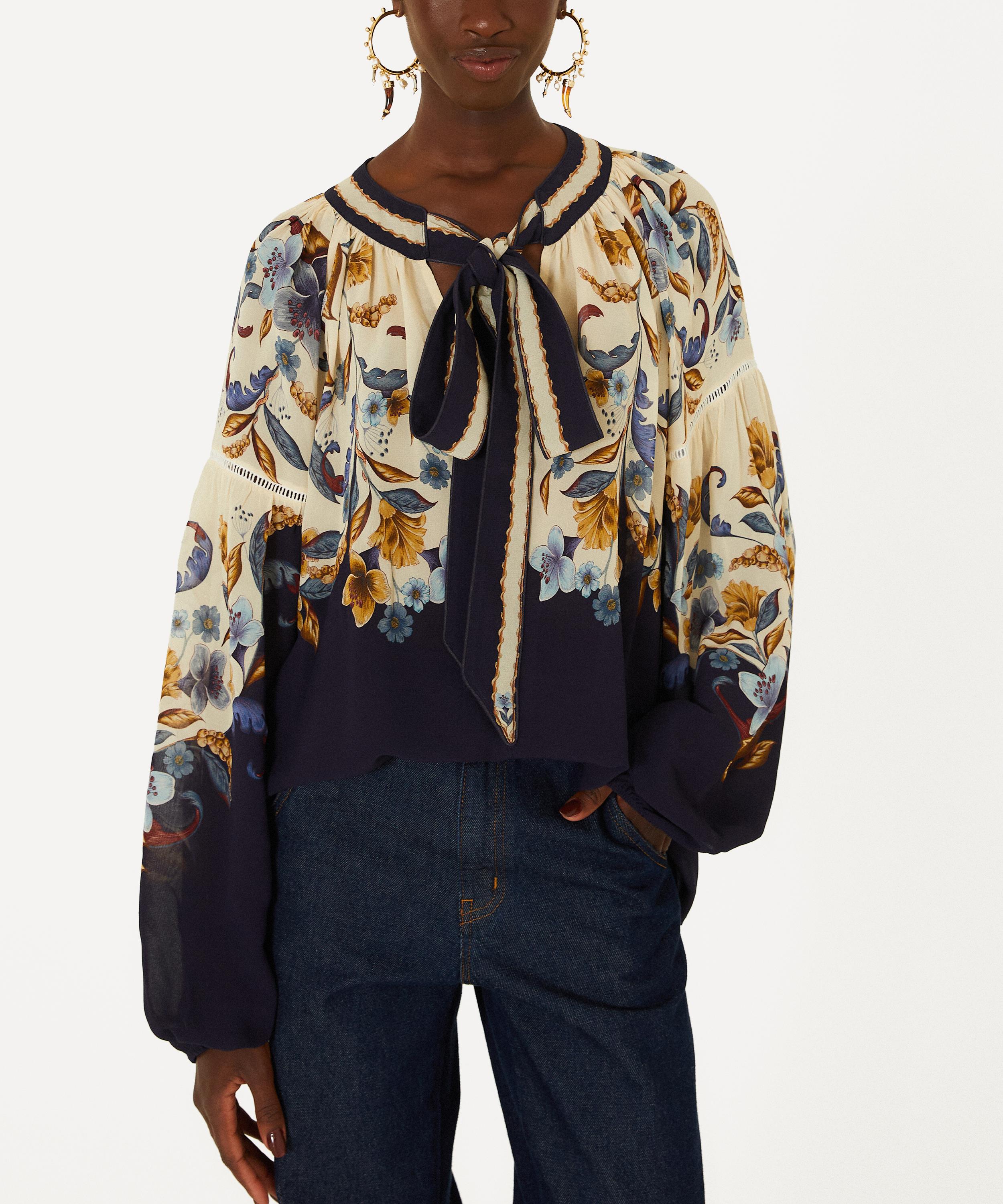 FARM Rio - Navy Golden Nature Blouse