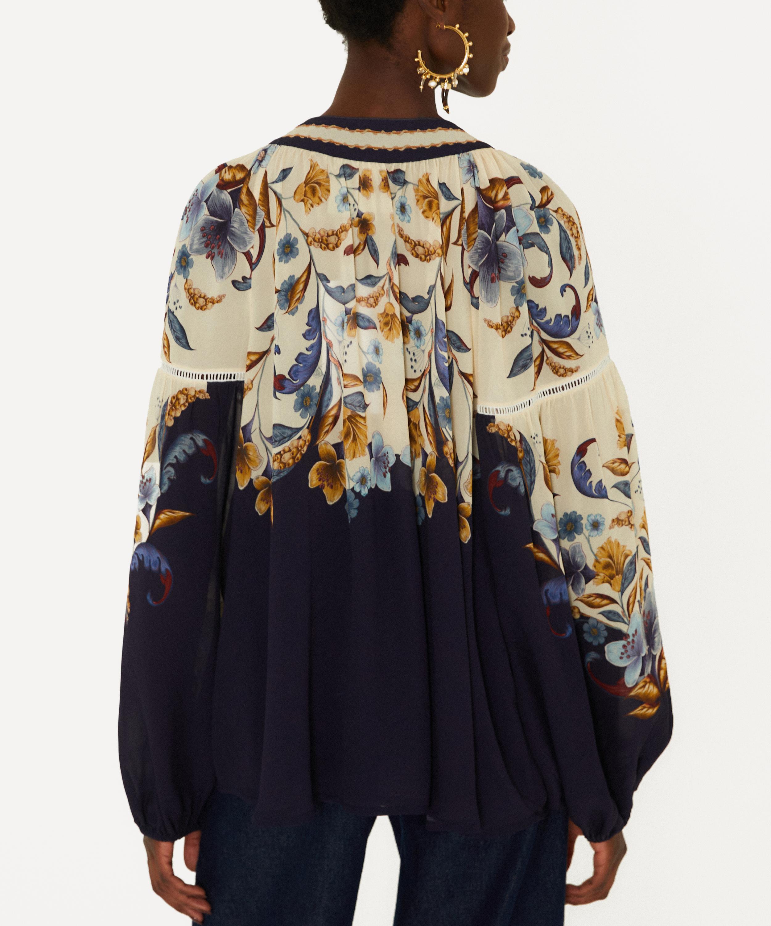 FARM Rio - Navy Golden Nature Blouse image number 2