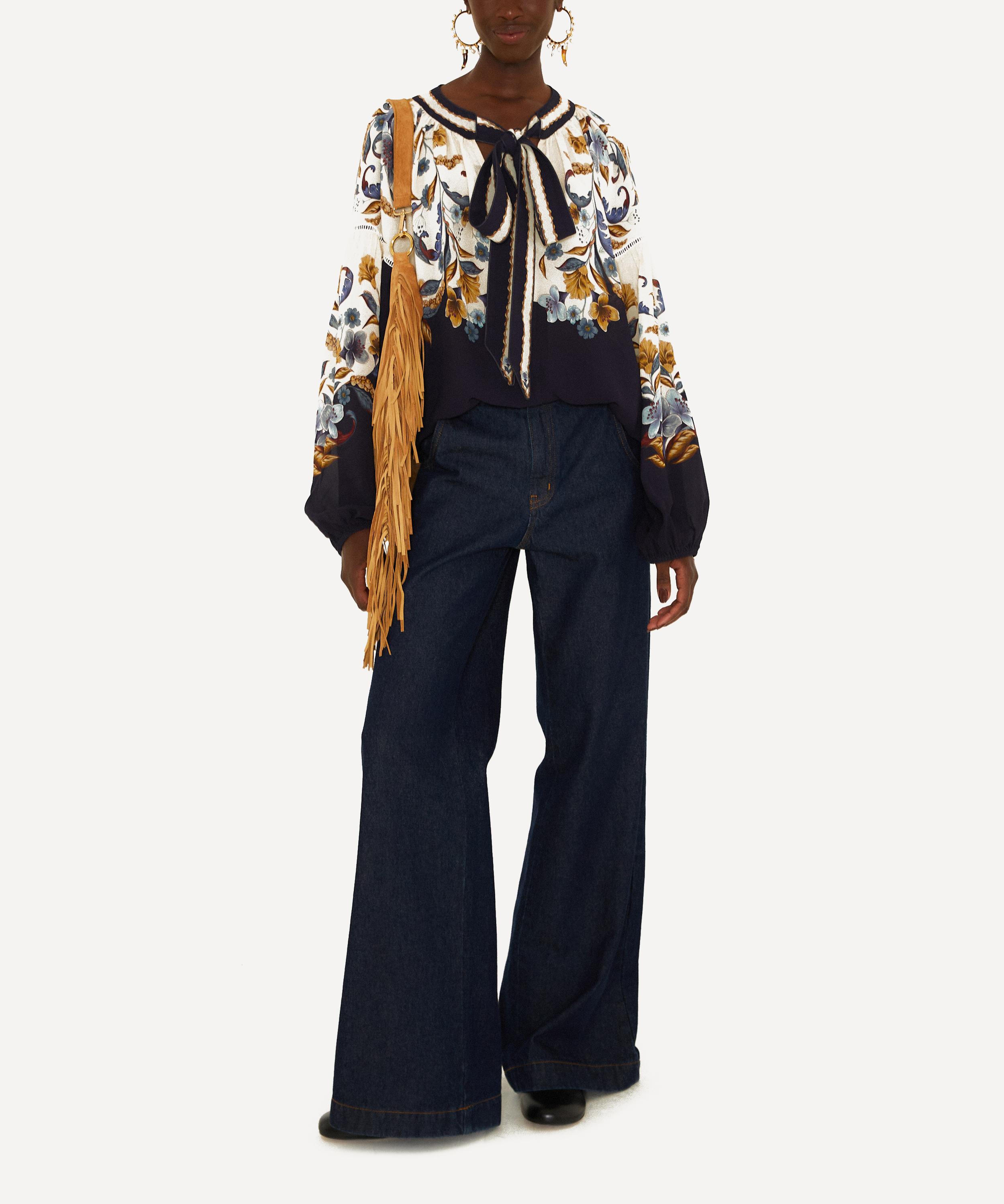 FARM Rio - Navy Golden Nature Blouse image number 3