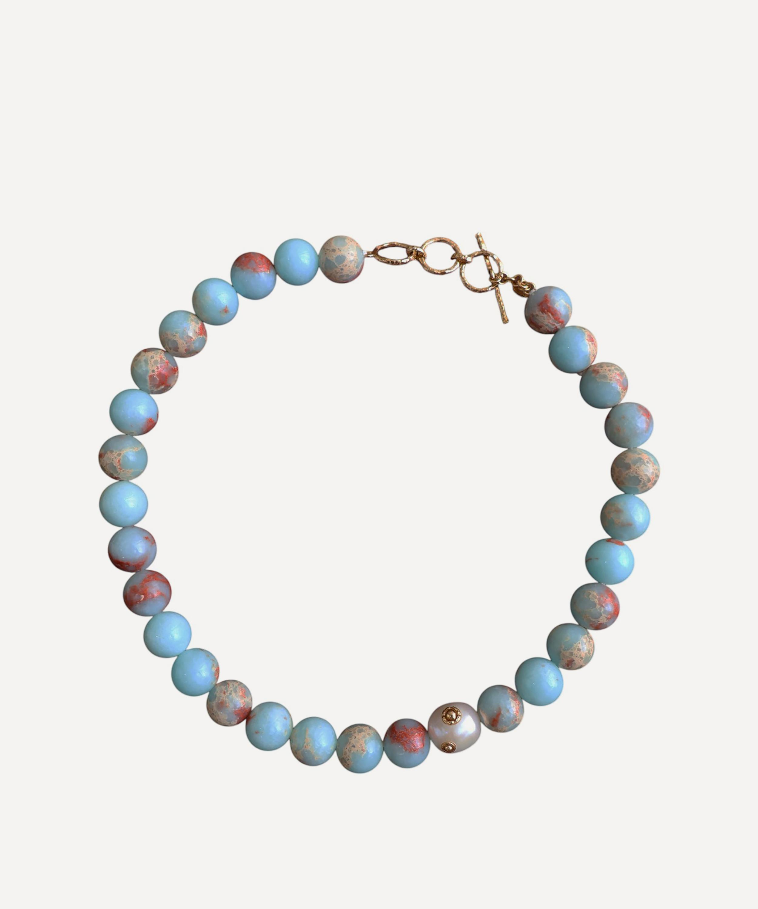 Pacharee - 18ct Gold-Plated Silver Pearl Candy Necklace image number 0