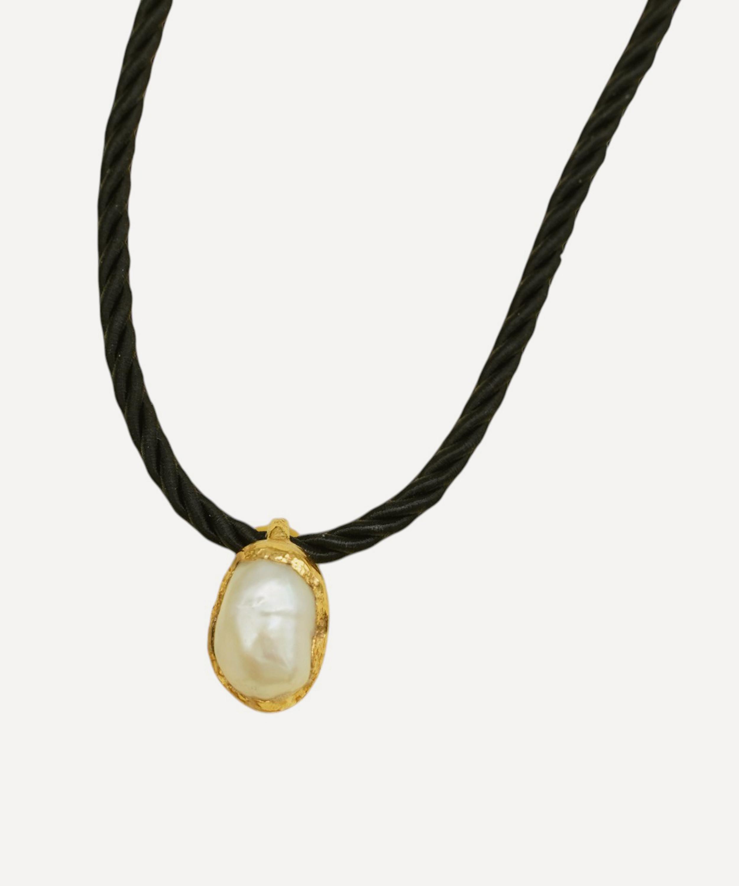Pacharee - 18ct Gold-Plated Silver Prado Pearl Thread Necklace image number 0