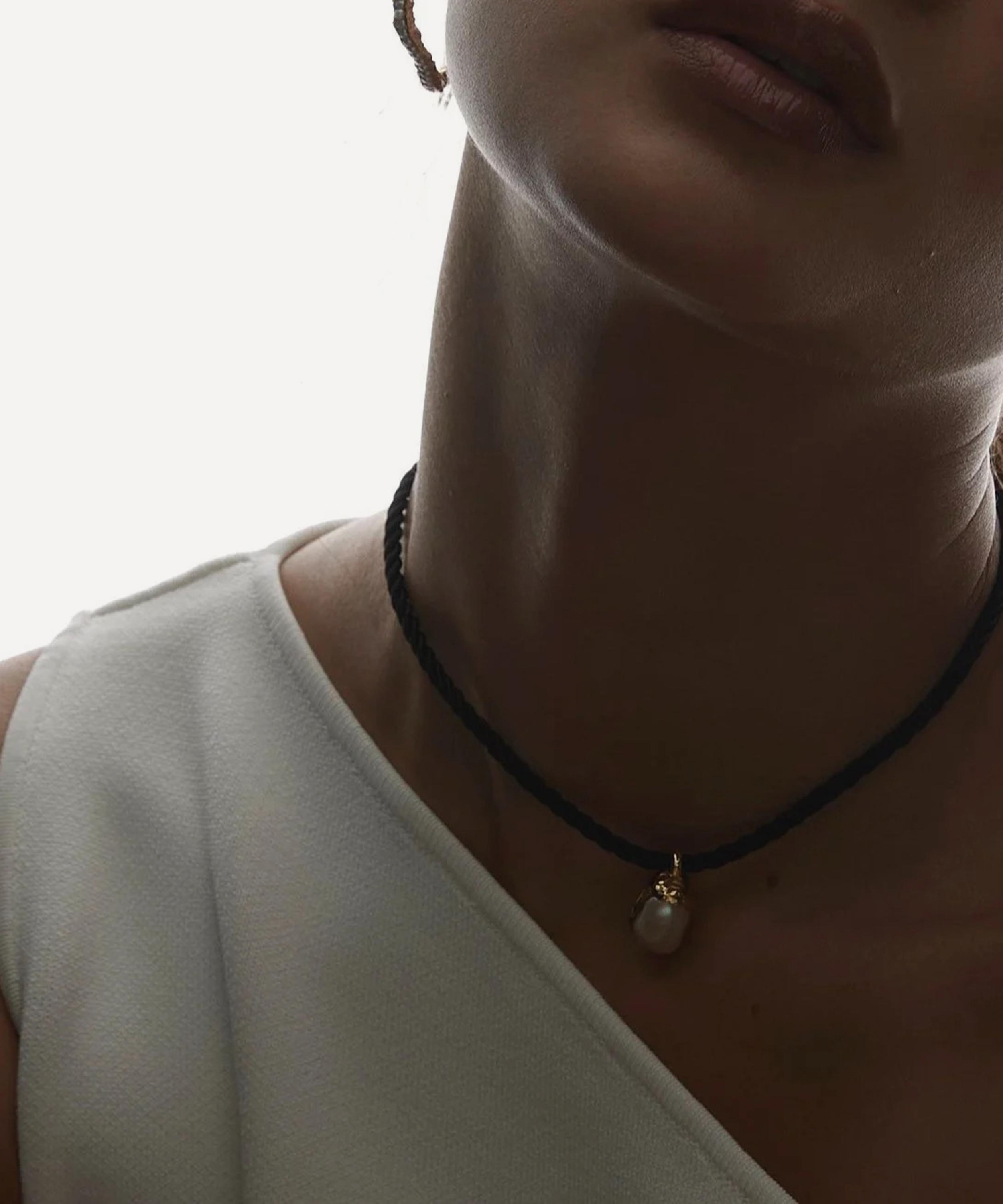 Pacharee - 18ct Gold-Plated Silver Prado Pearl Thread Necklace image number 1