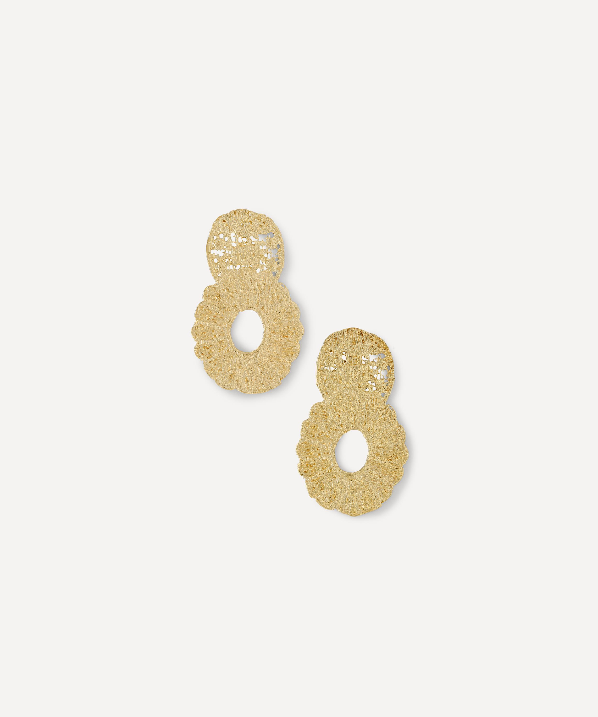 YSSO - 18ct-24ct Gold Plated Amaryllis Earrings image number 0