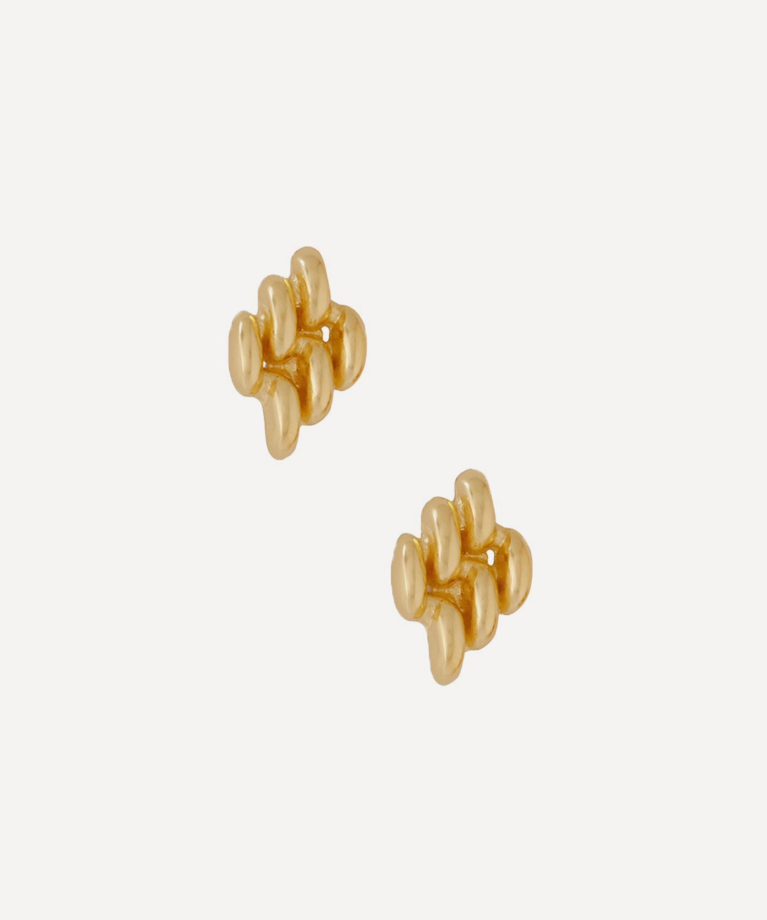 YSSO - 18ct-24ct Gold Plated Mini Chain Link Earrings image number 0