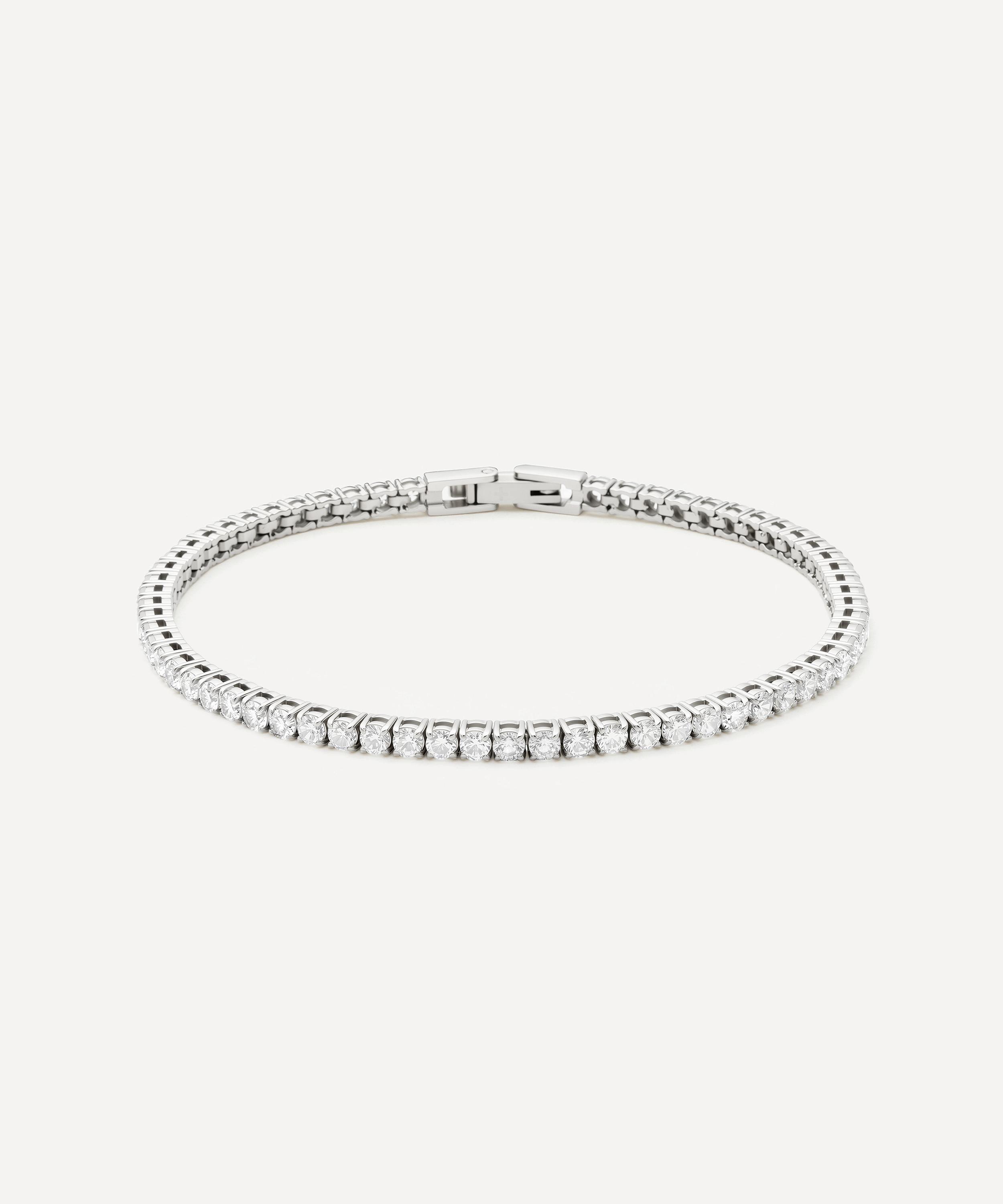 Missoma - Platinum-Plated Tennis Everyday Bracelet