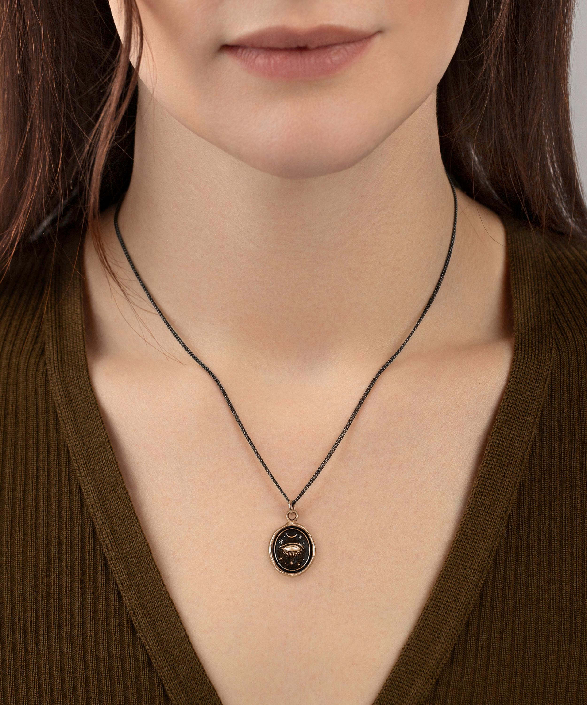 Pyrrha - Sterling Silver Inner Vision Pendant Necklace image number 1