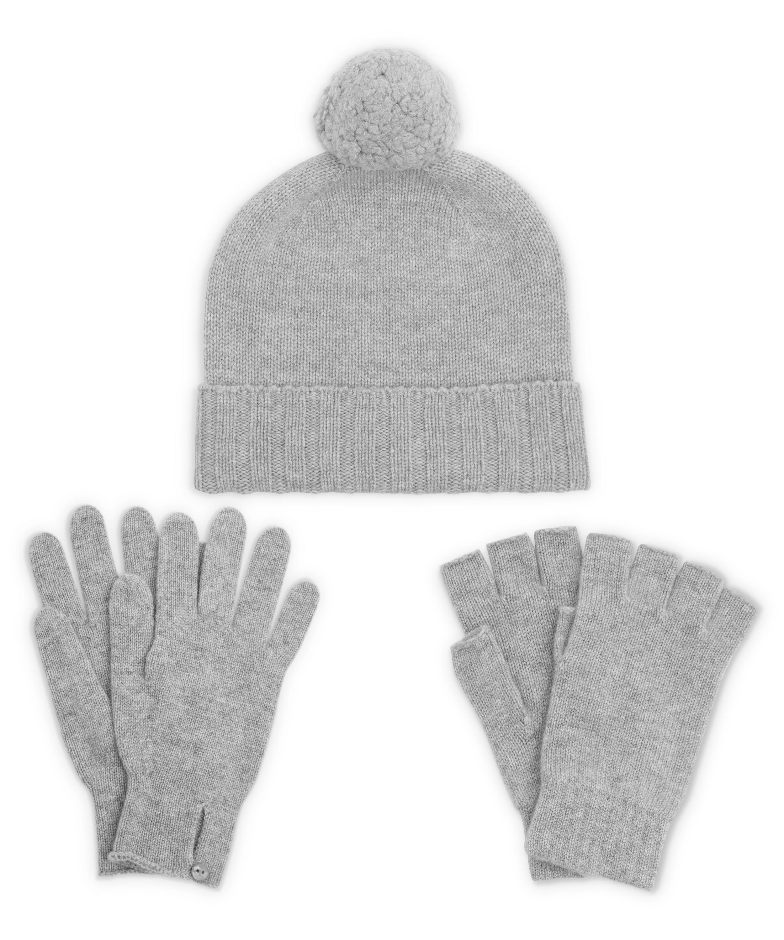 JOHNSTONS OF ELGIN Cashmere hat, scarf and gloves set
