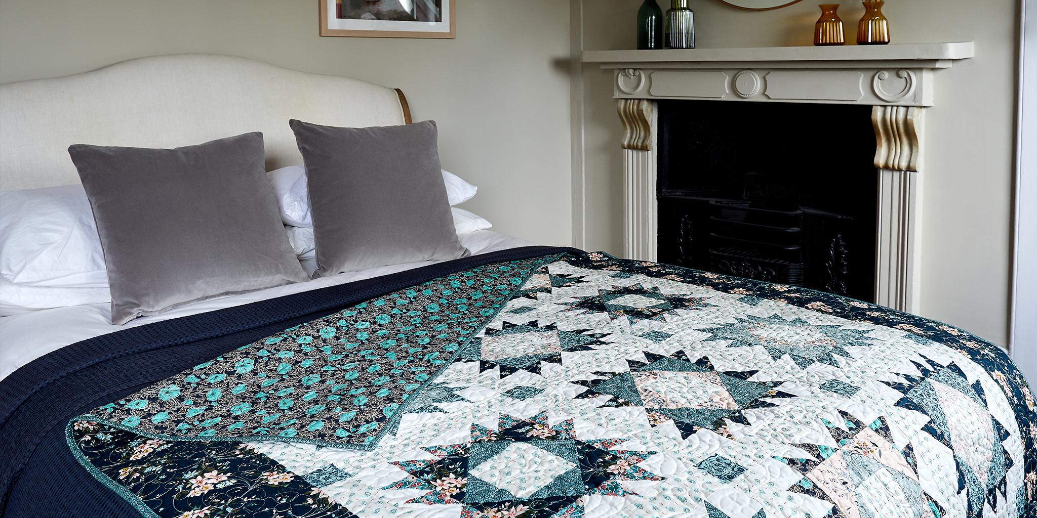 A Winter Quilt using Liberty of London - Diary of a Quilter - a quilt blog