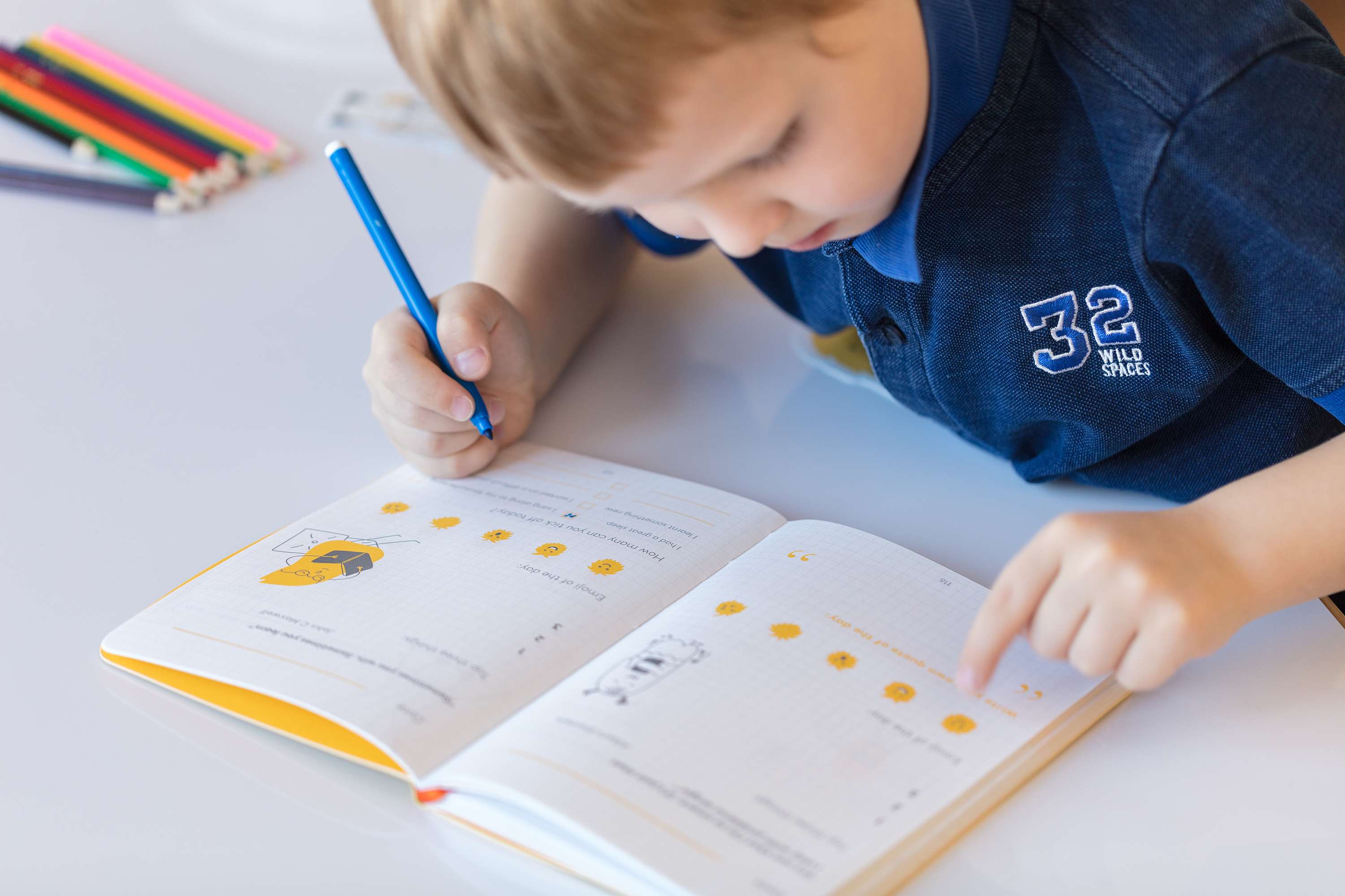 Boy Emojis Kids Notebook