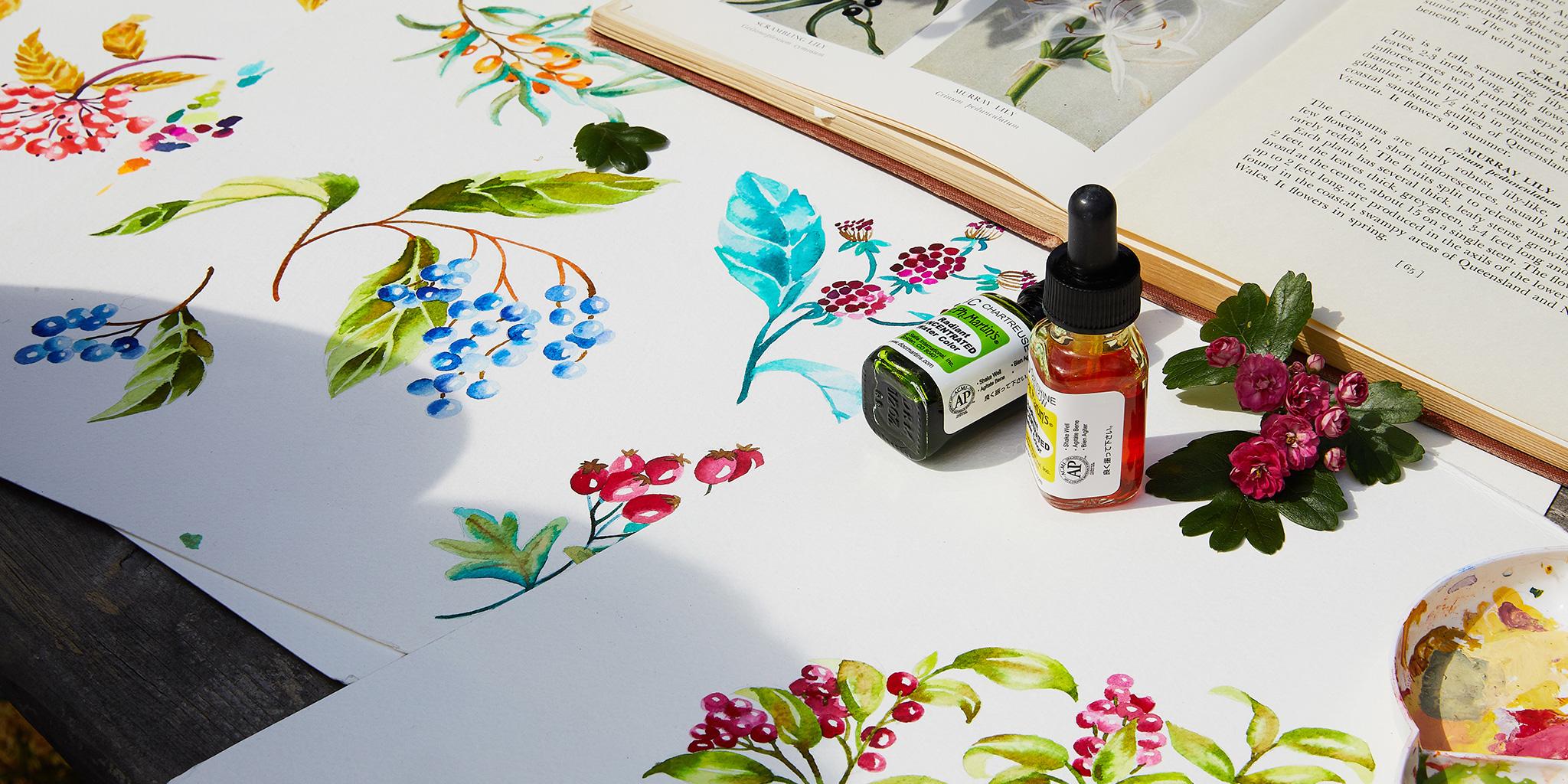 liberty print archive botanticals being hand designed