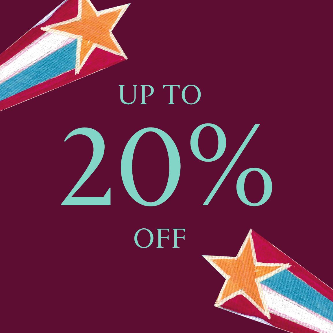 Up to 20% off Selected Fabrics