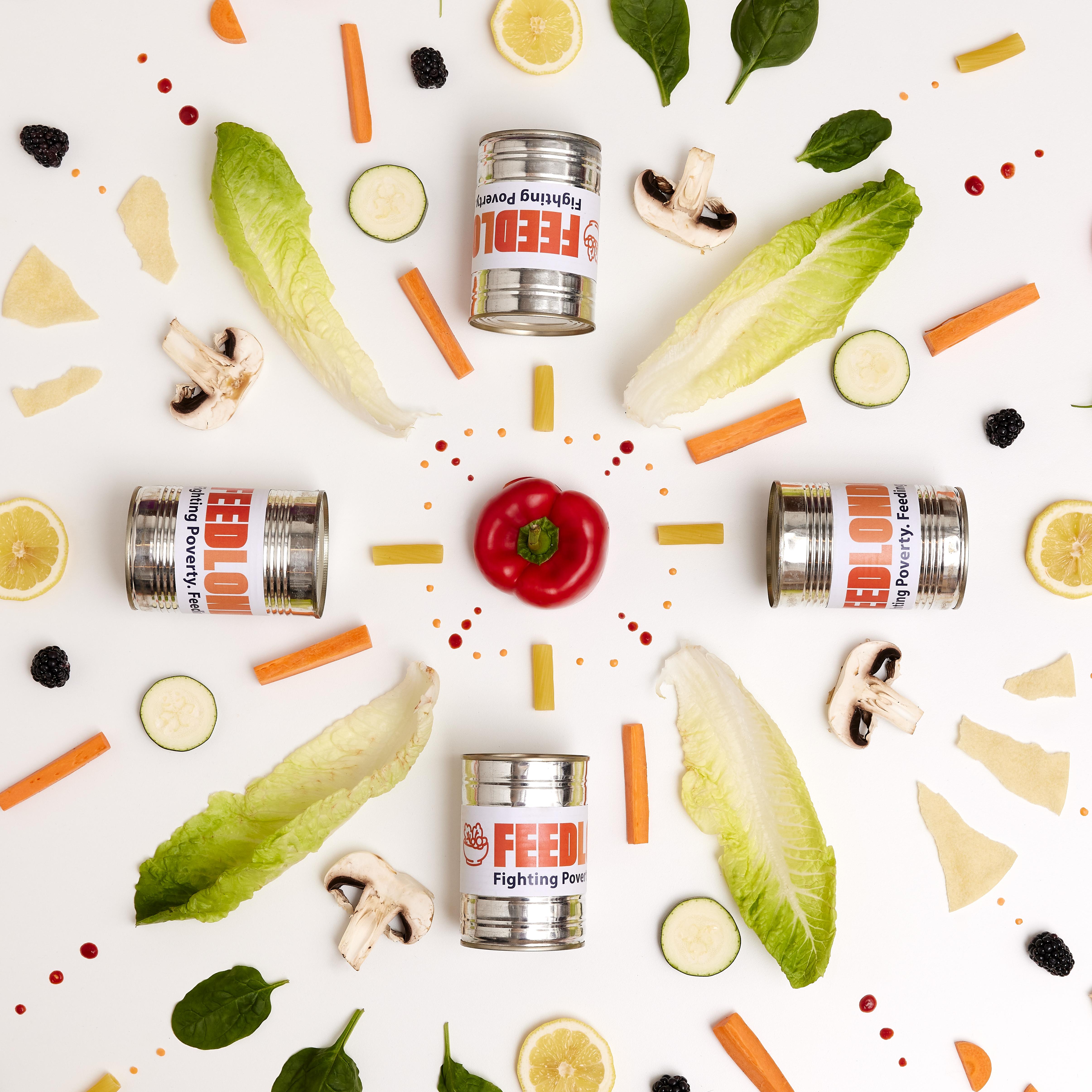 Feed London charity food box