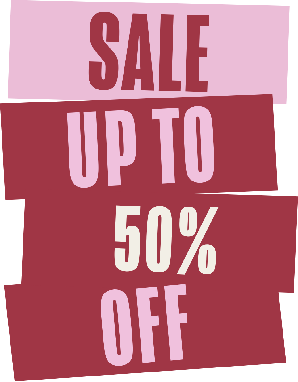 Sale: Up to 50% off