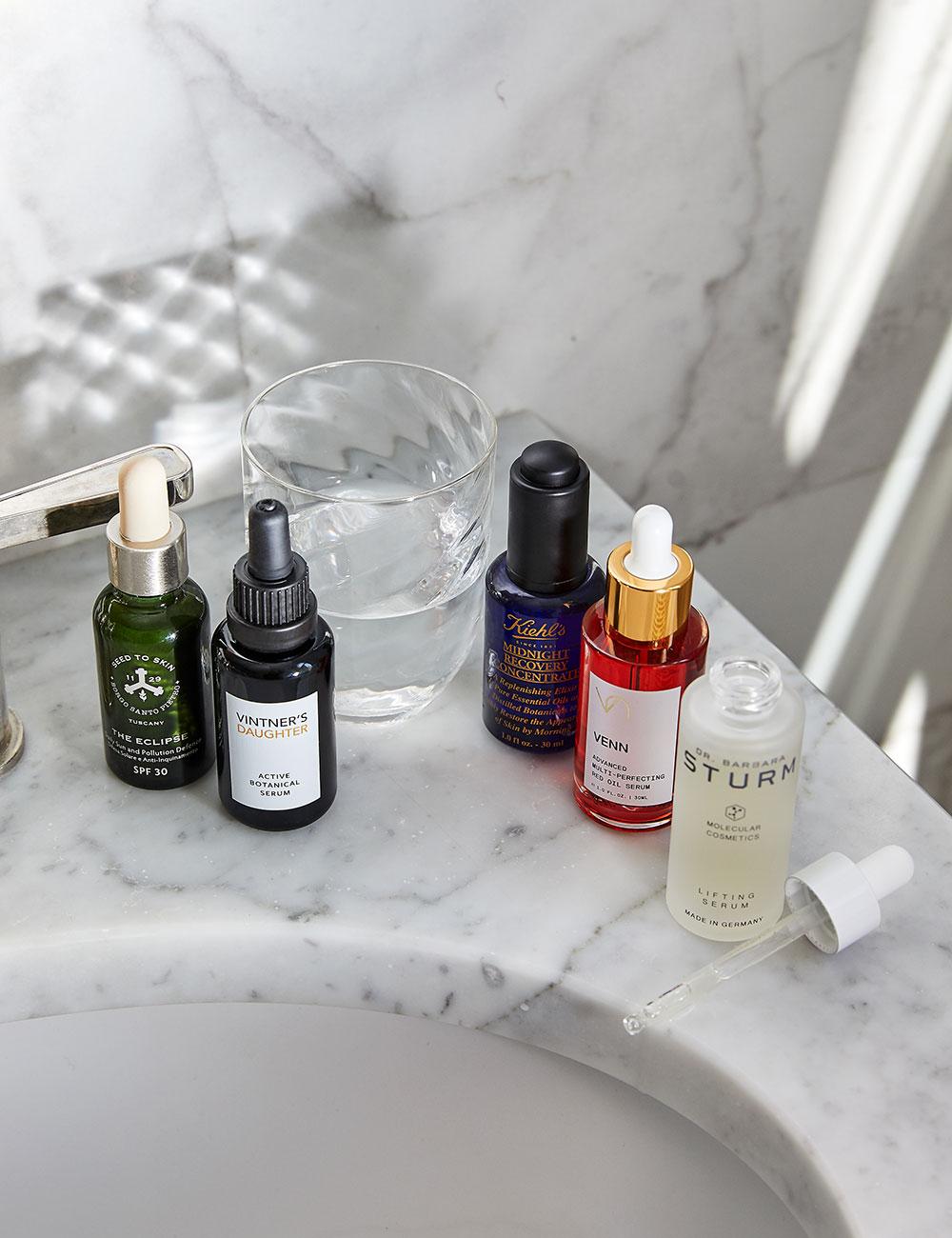 Woman with glowing hydrated skin