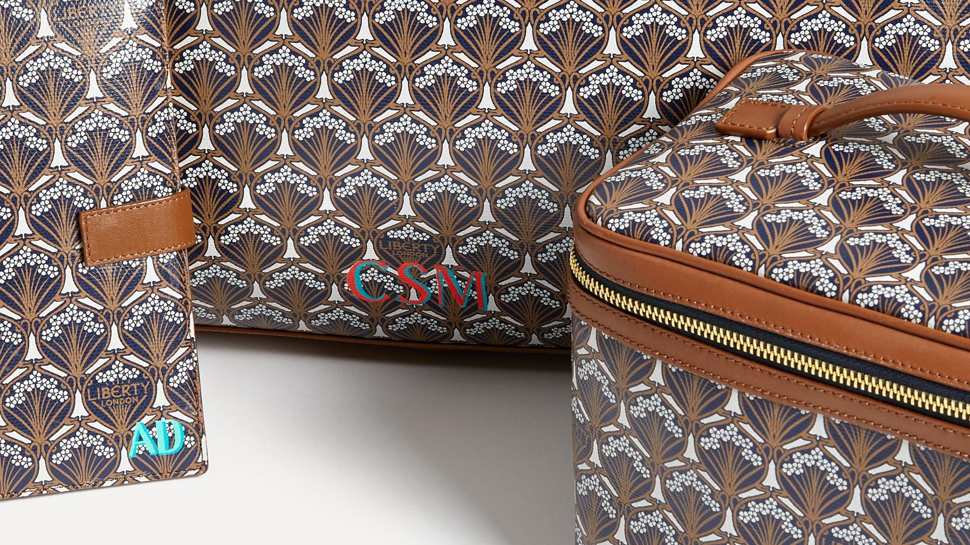 Liberty Accessories The Iphis Travel Collection | Personalise your new forever bag