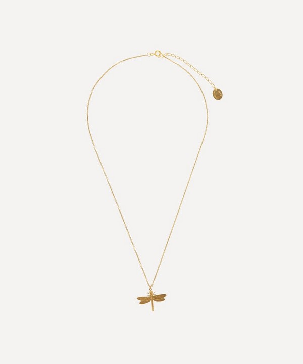 Alex Monroe - Gold-Plated Dragonfly Pendant Necklace image number 2