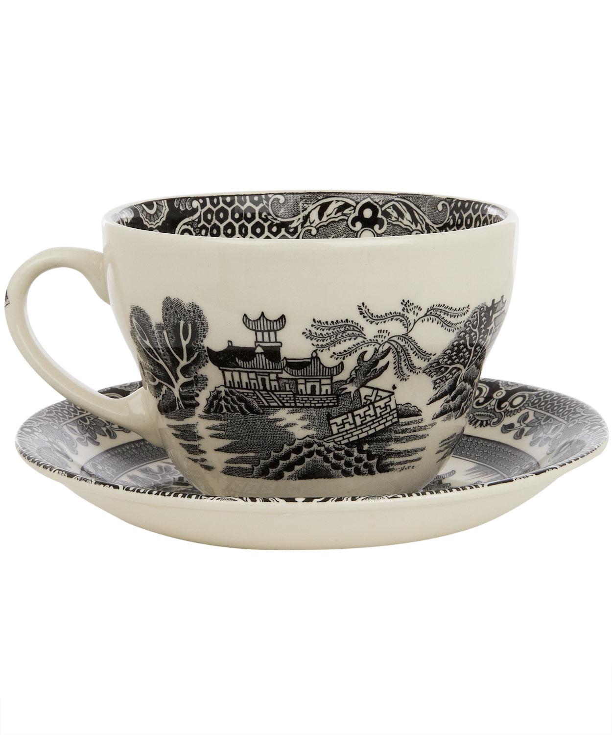 Burleigh -  Willow Breakfast Cup And Saucer image number 1